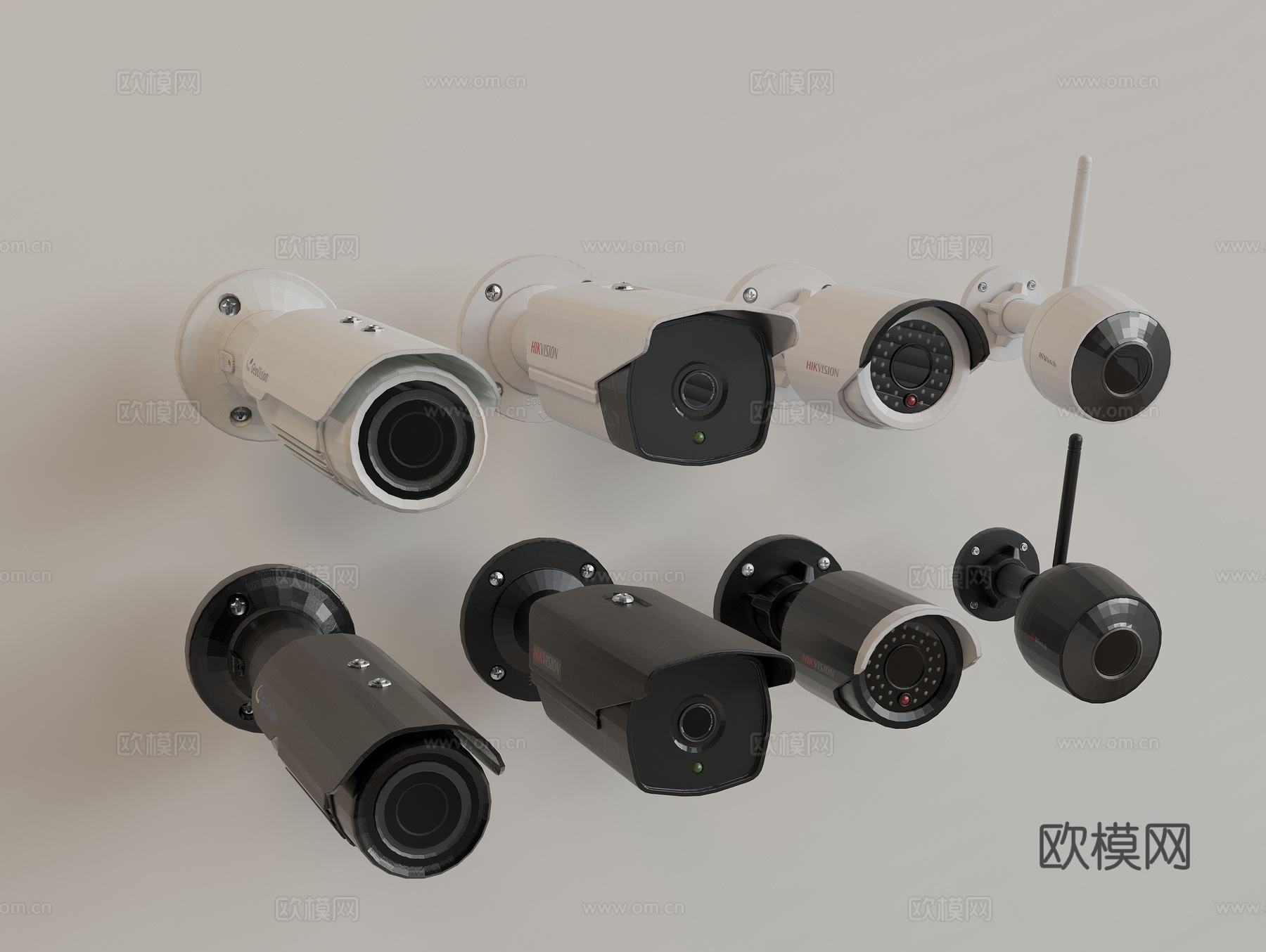 摄像头 监控摄像3d模型