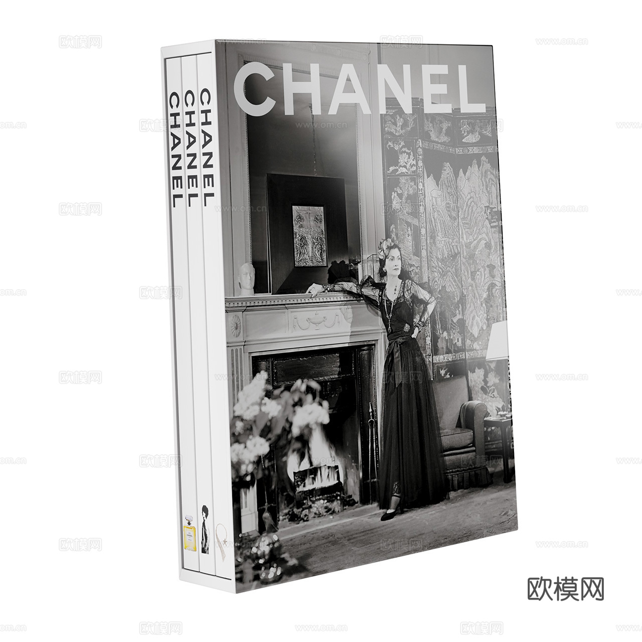 Chanel 香奈儿 现代书籍 书 书籍摆件 装饰品摆件3d模型