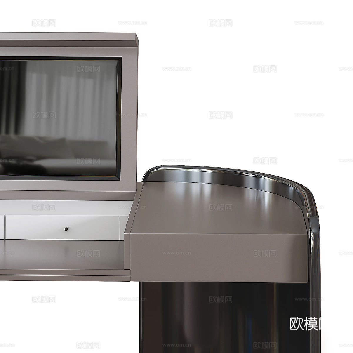 现代意式梳妆台3d模型