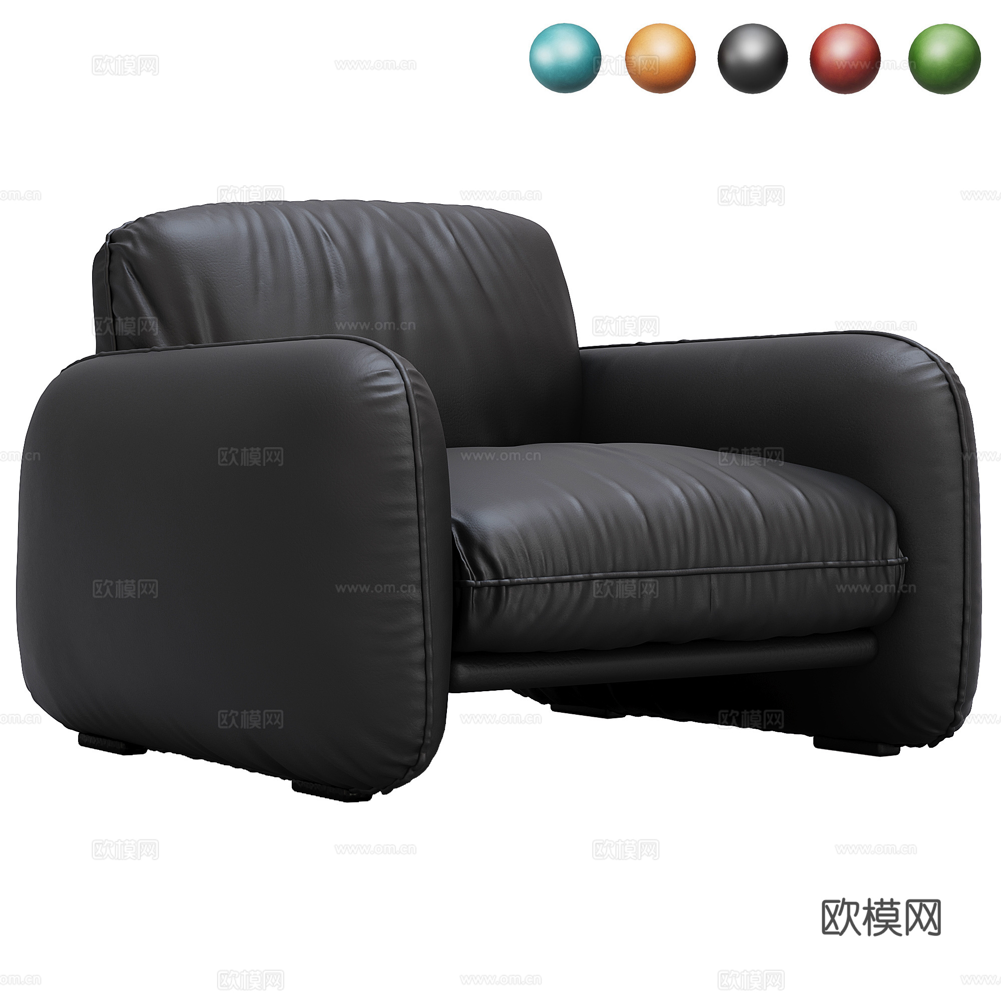 A single seat on Brigittes sof3d模型下载（渲染图1）