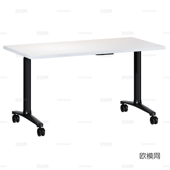 Brunner 現(xiàn)代書桌 辦公桌 會議桌 升級桌 工作臺3d模型下載