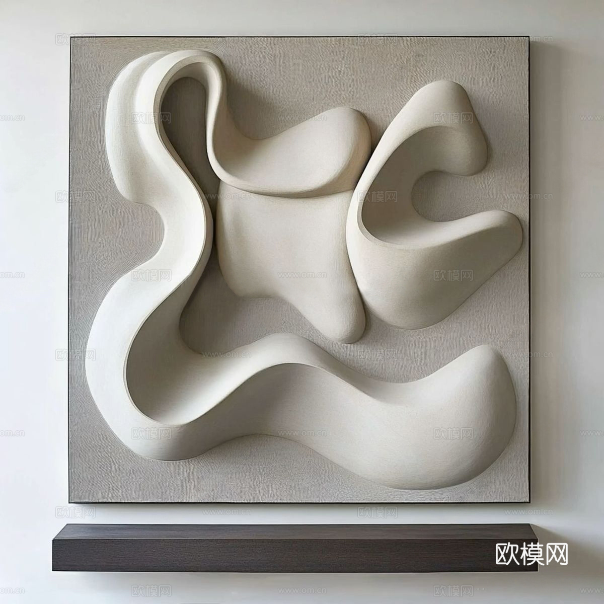 侘寂艺术装置 侘寂风墙饰 墙饰3d模型