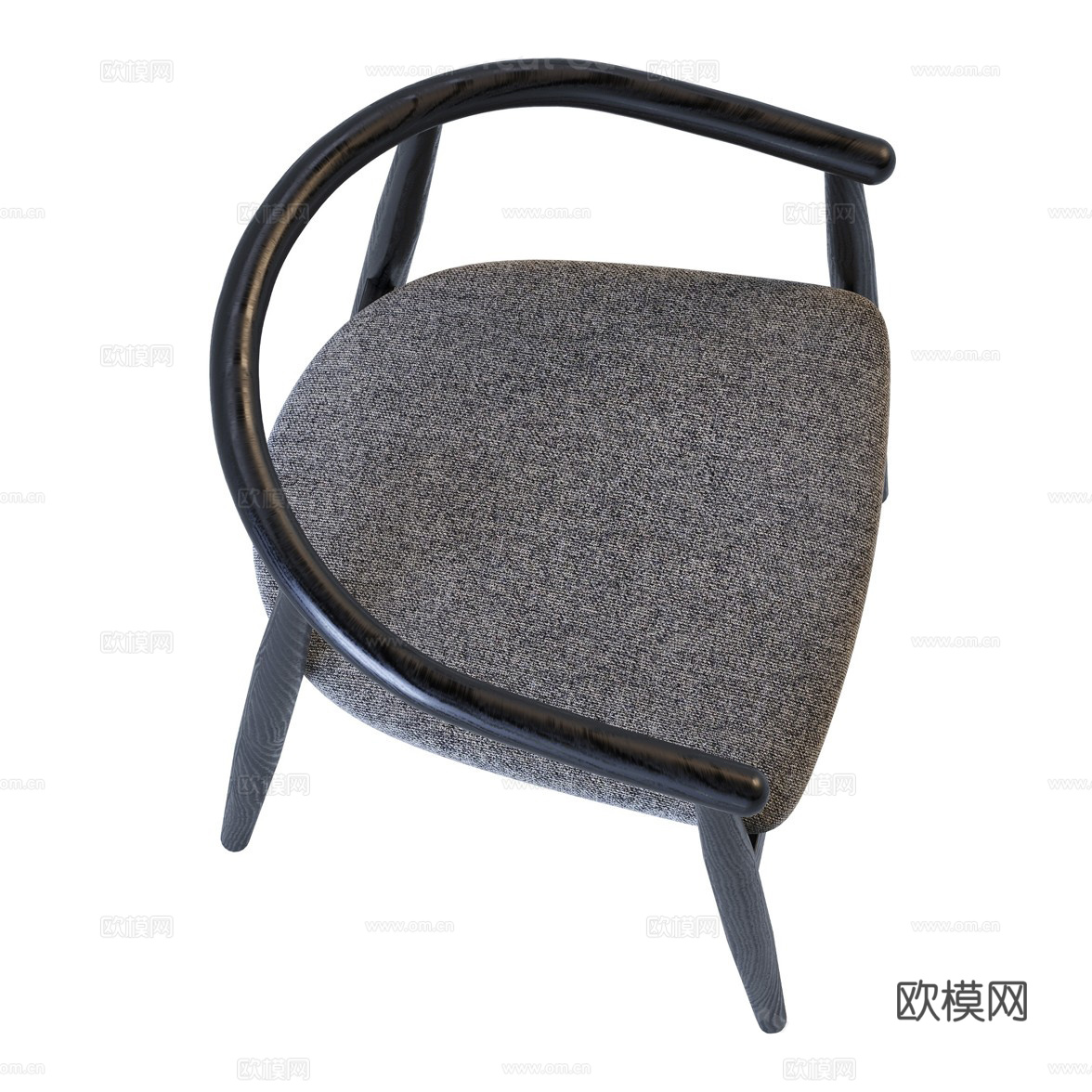 新中式木质椅子3d模型