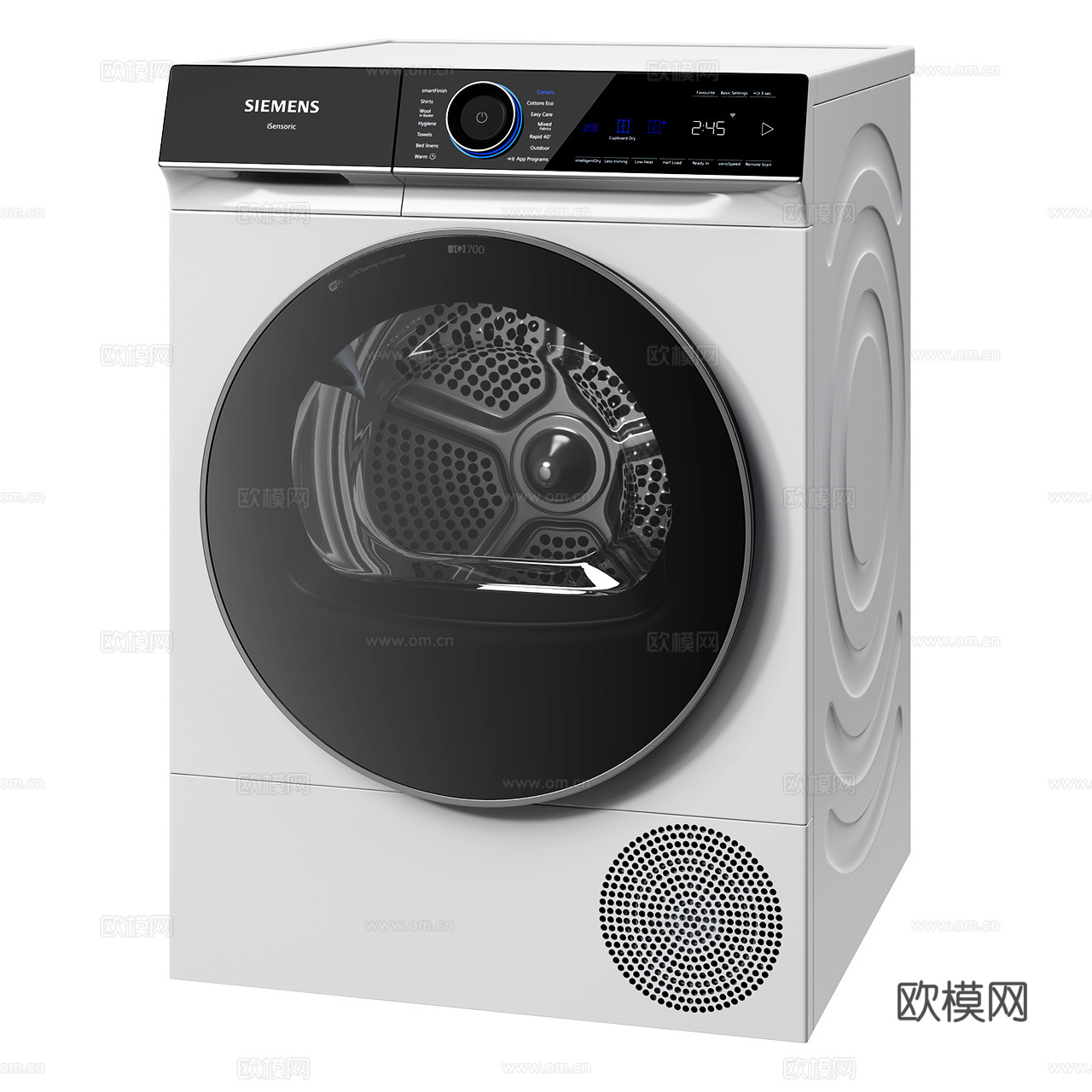 西门子 Siemens iQ700 滚筒式干衣机 洗衣机3d模型