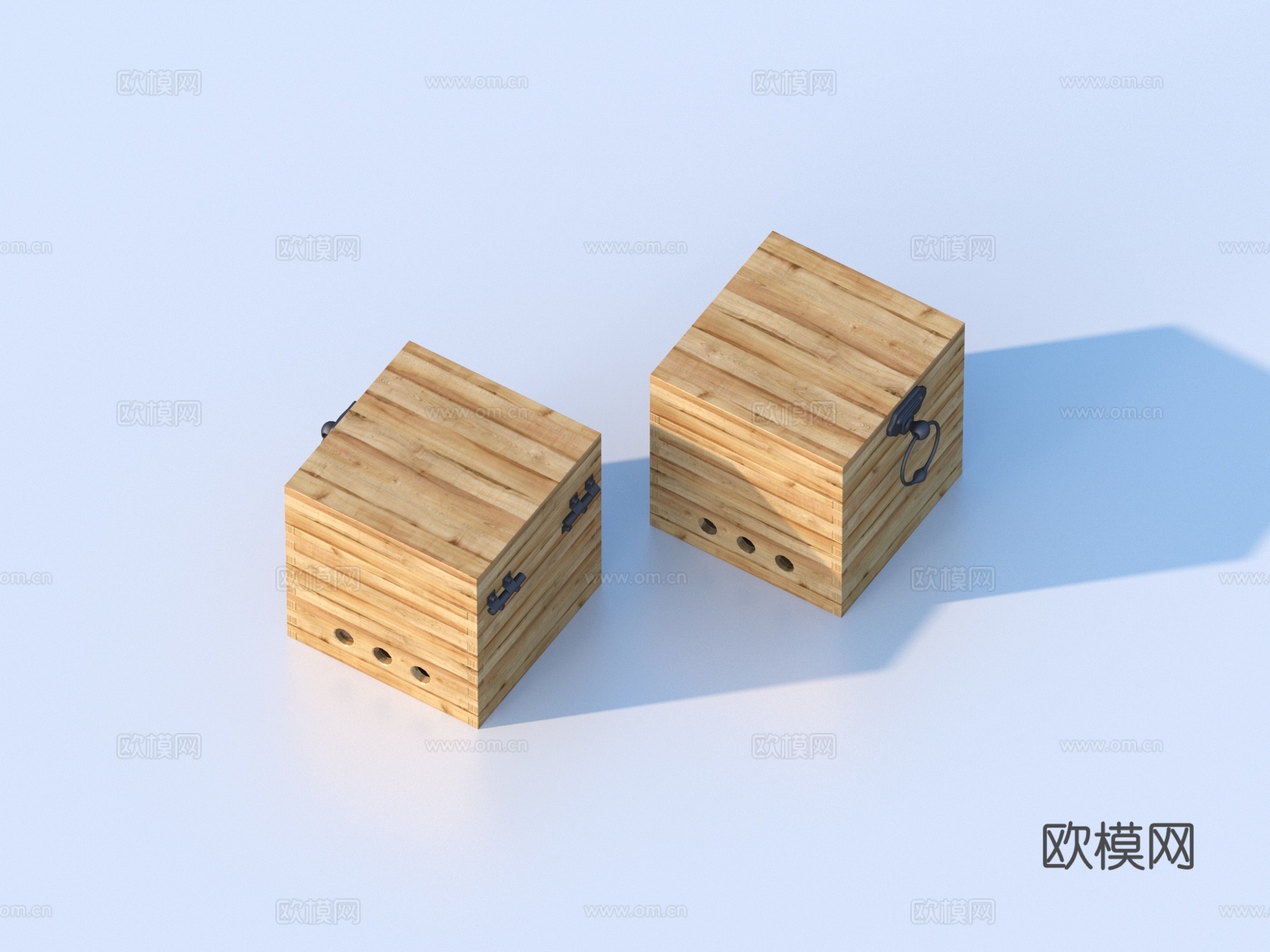木盒 盒子 收纳盒3d模型