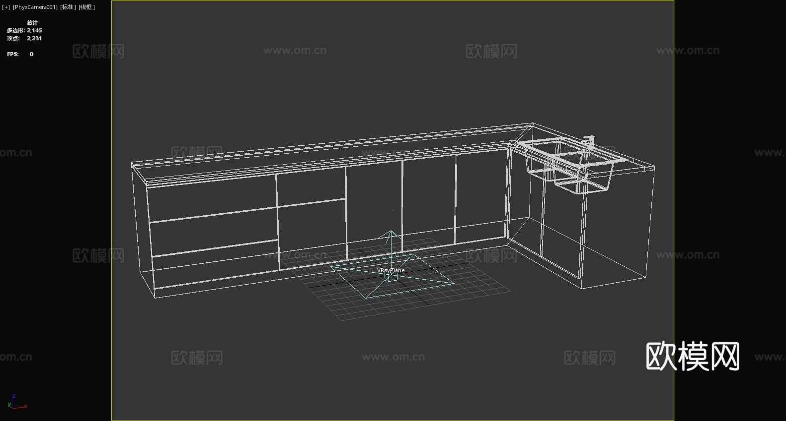 橱柜 木柜 储物柜 柜子3d模型