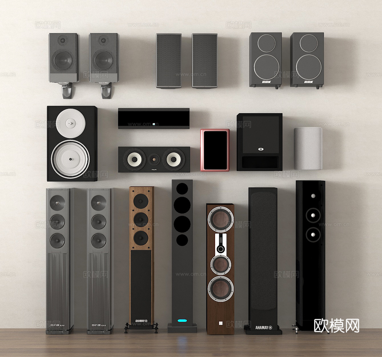 音响 音箱 低音炮3d模型