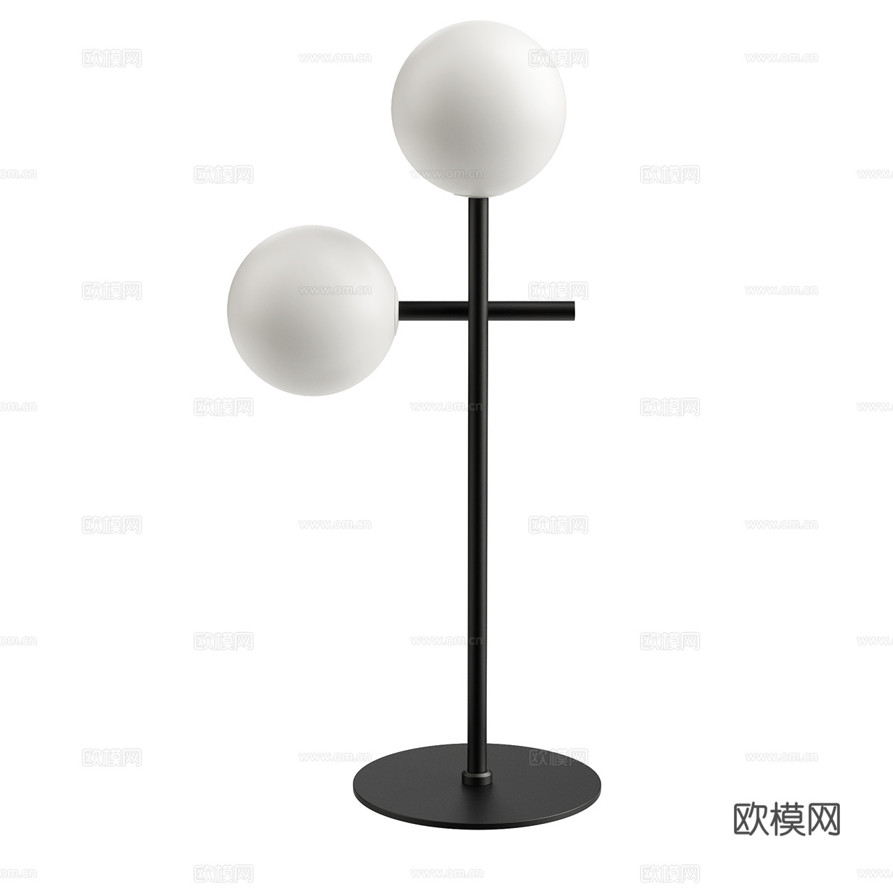 Mantra 现代台灯 极简台灯 玻璃台灯 球形台灯3d模型