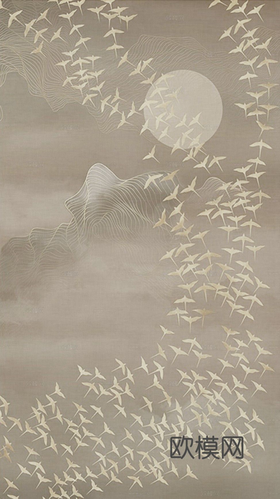新中式画 艺术画 装饰画 水墨画