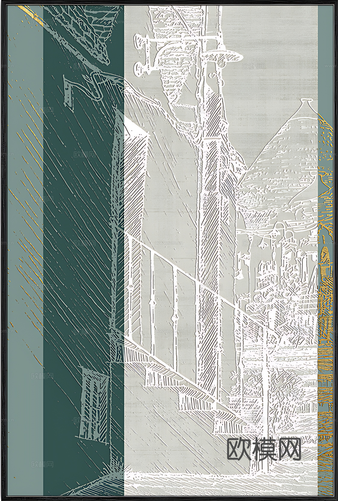 新中式画 艺术画 装饰画