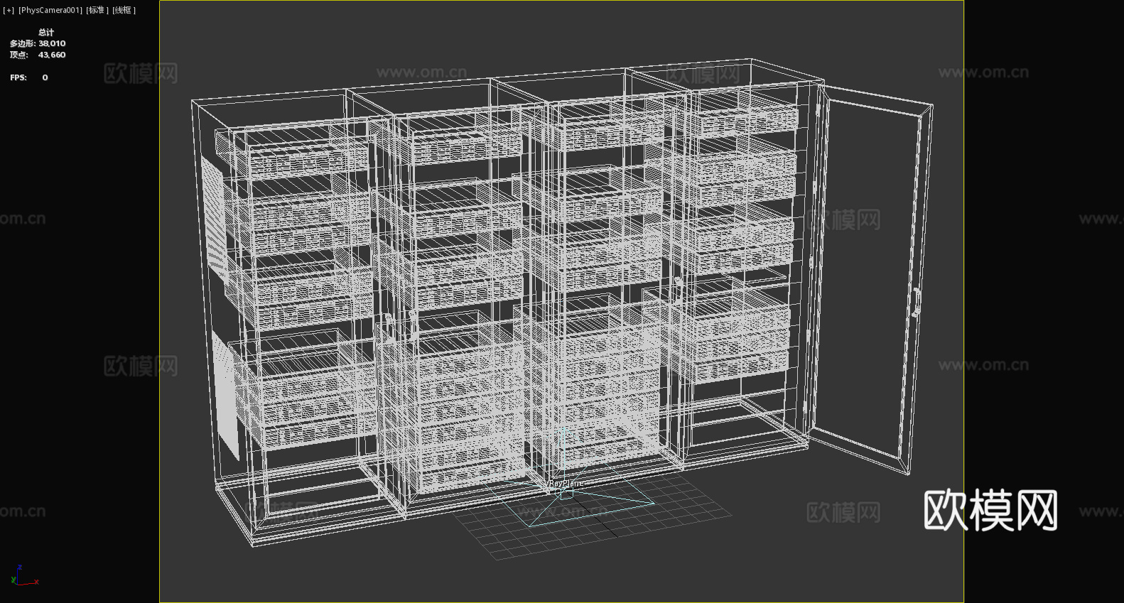 机柜 服务器柜 网络机柜 设备柜 柜子3d模型