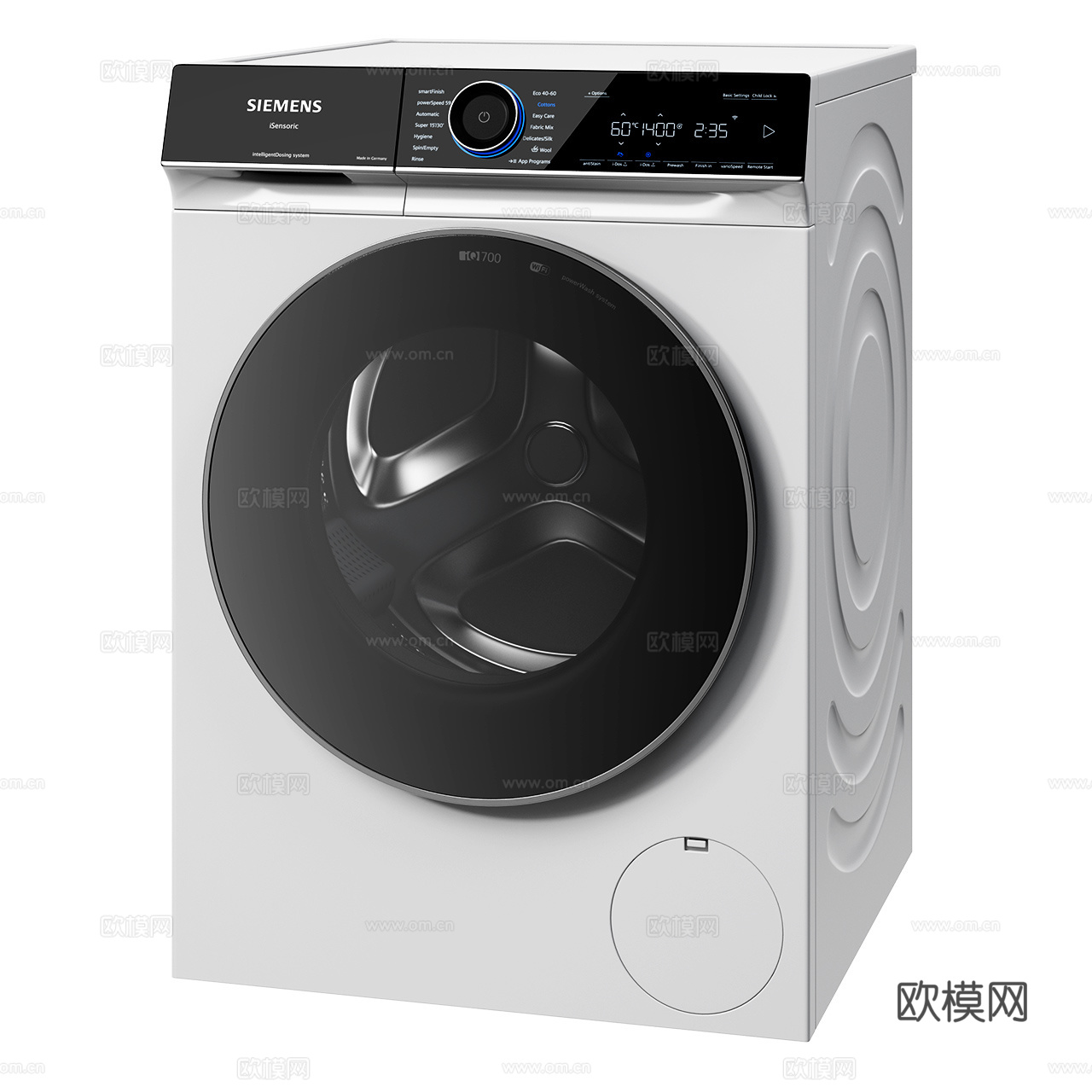 西门子 Siemens iQ700 滚筒式干衣机 洗衣机3d模型