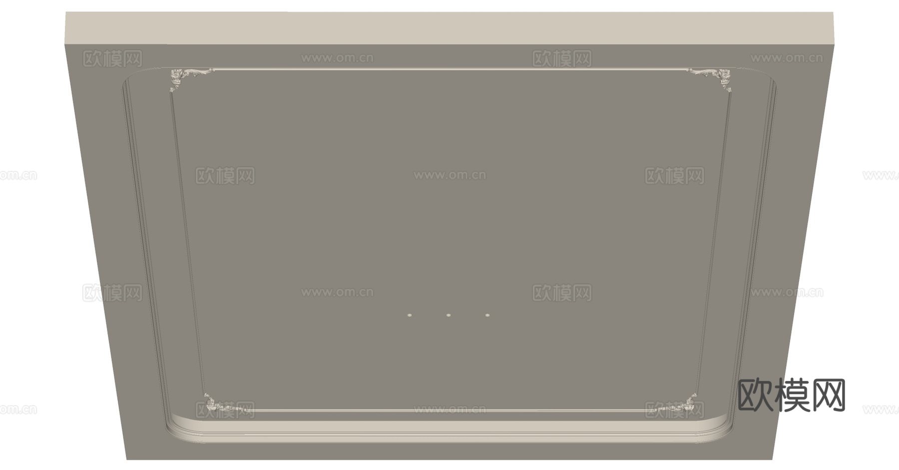 中古风吊顶su模型
