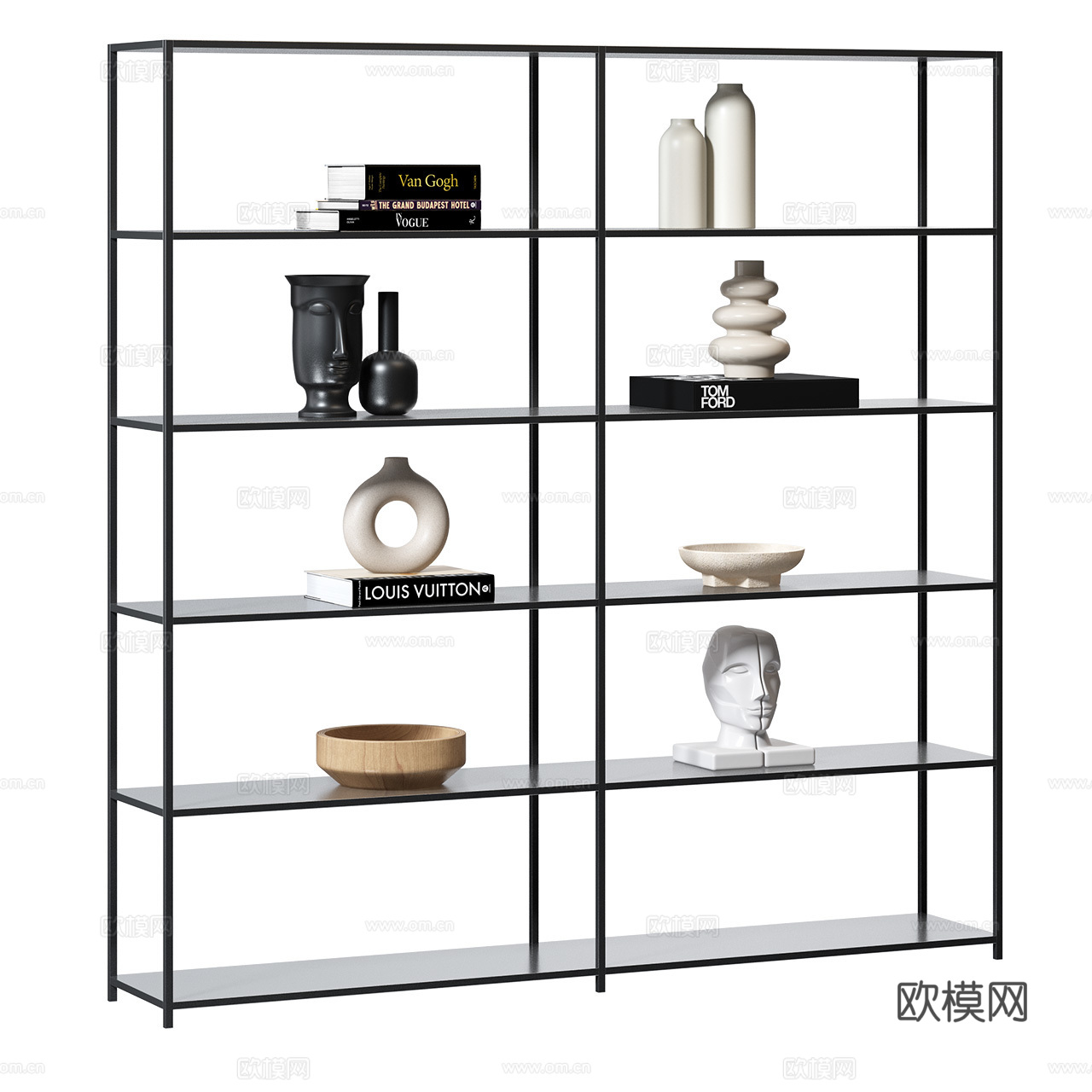 MDF Italia 极简书架 书架 装饰架 展示架 装饰品3d模型