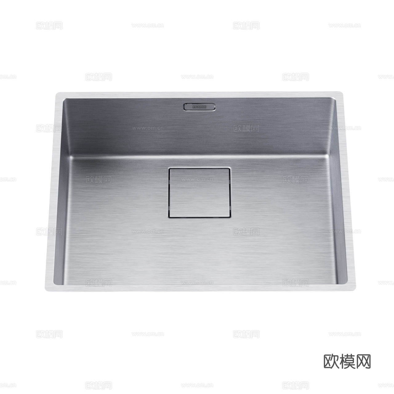 Franke 现代水槽 极简水槽 拉丝金属水槽 洗菜盆3d模型