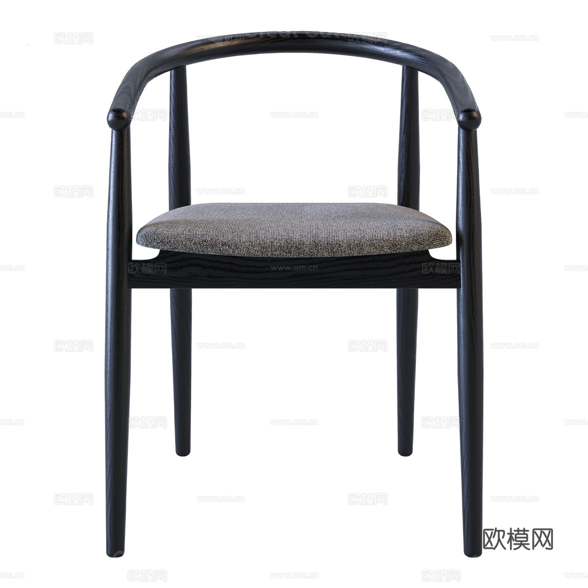 新中式木质椅子3d模型