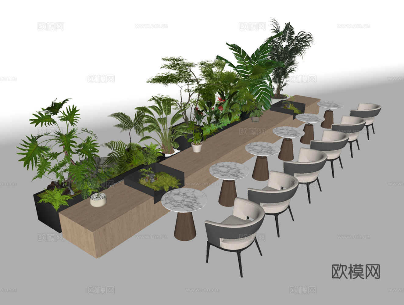 植物堆su模型