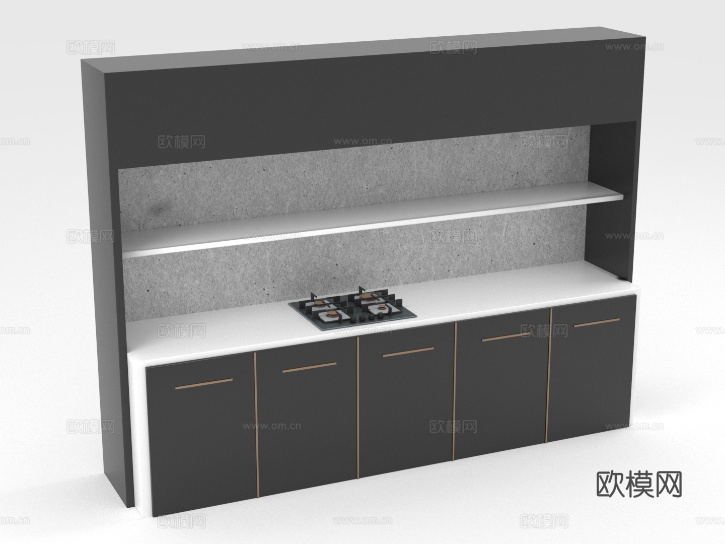 组合柜 储物柜 一体柜 多功能柜 柜子3d模型