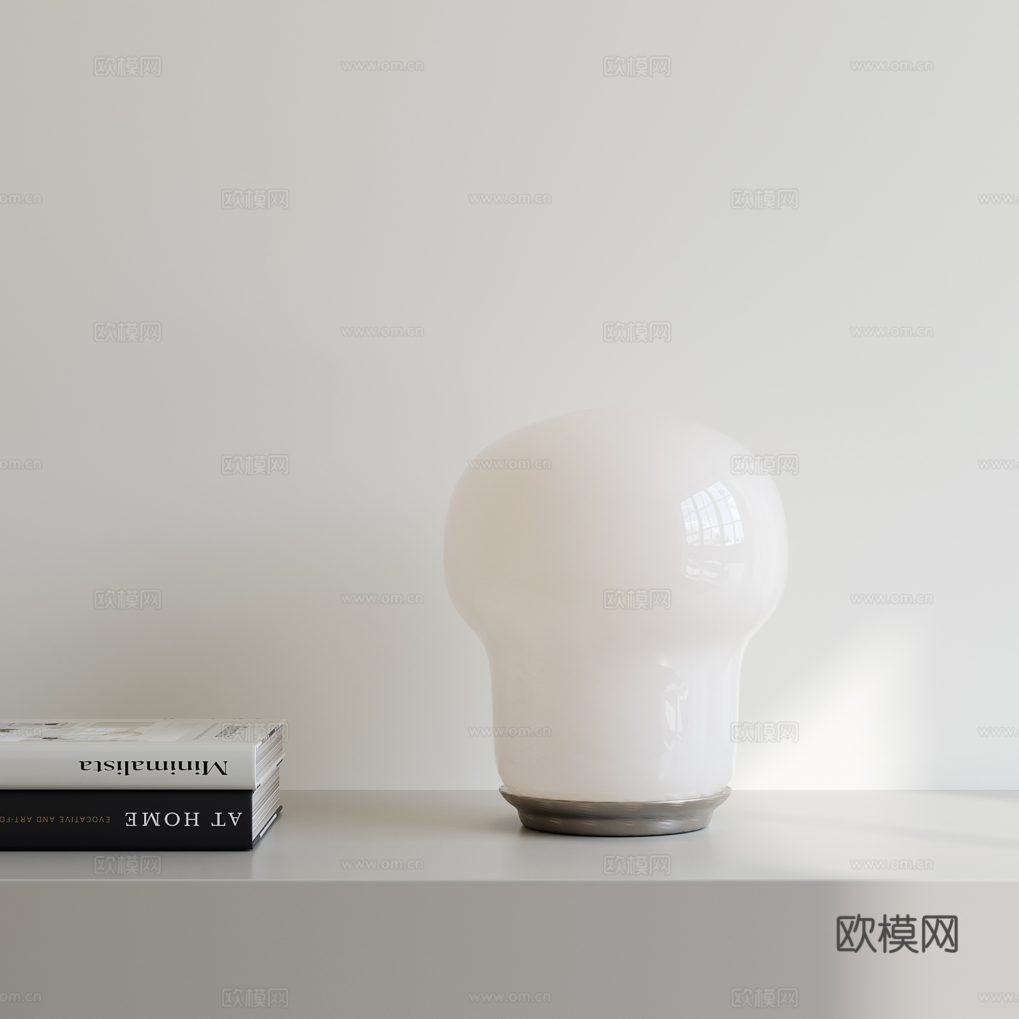 现代极简台灯3d模型