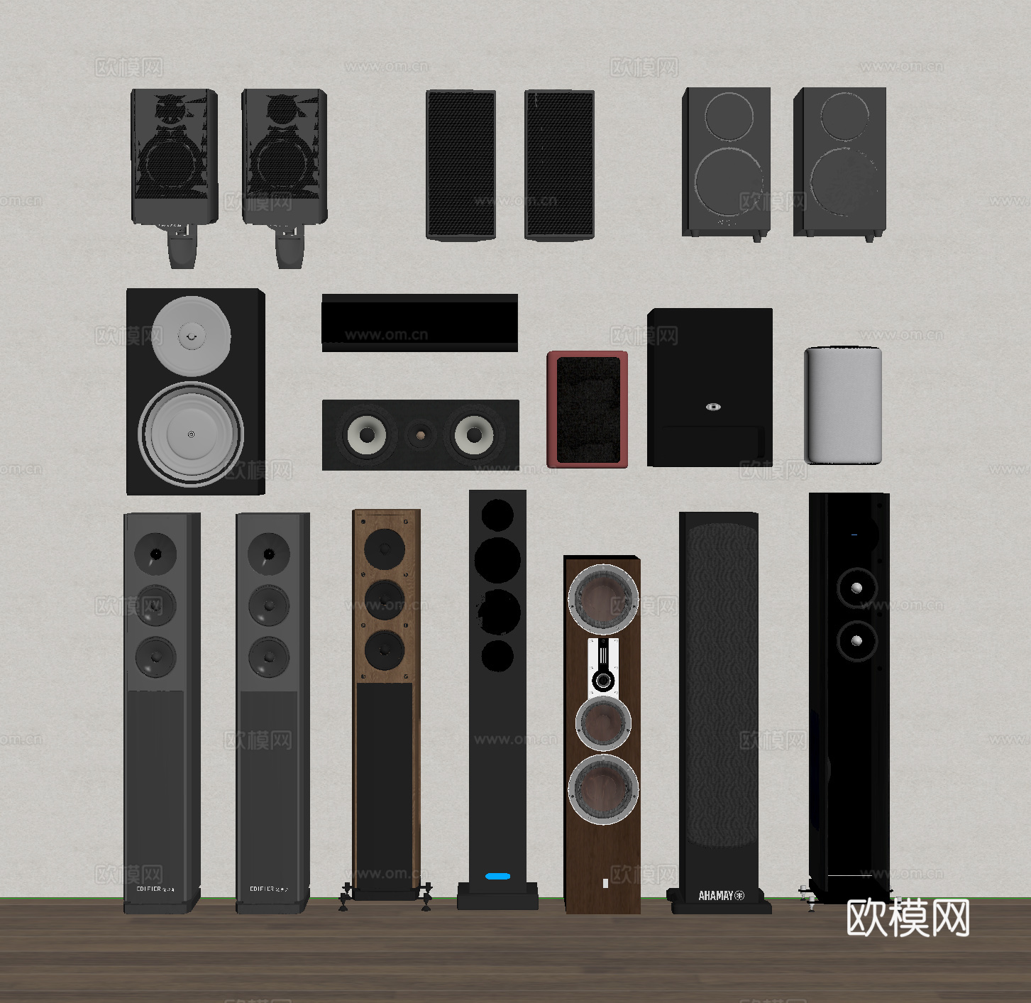 音响 音箱 低音炮su模型