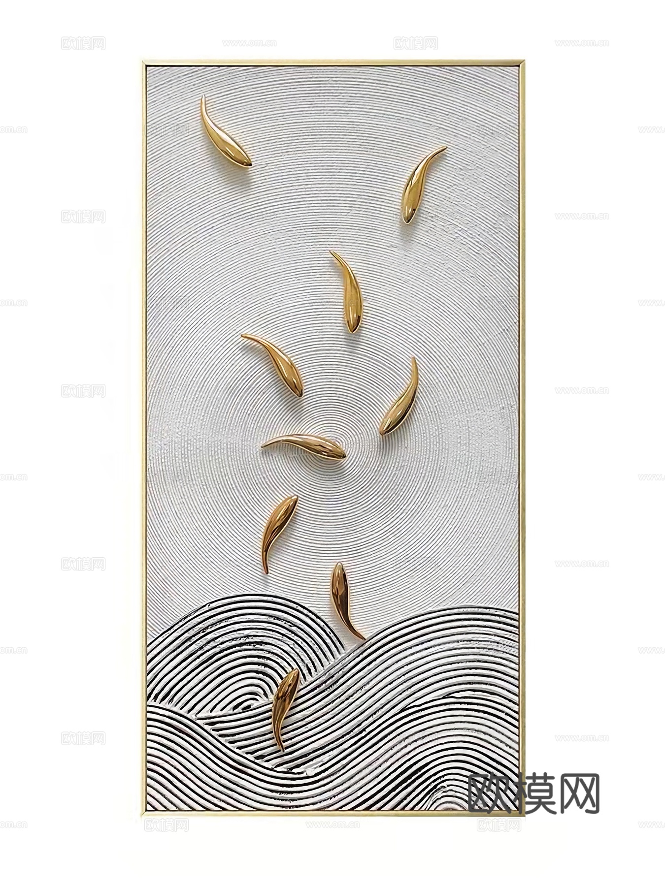 抽象肌理油画装饰画贴图