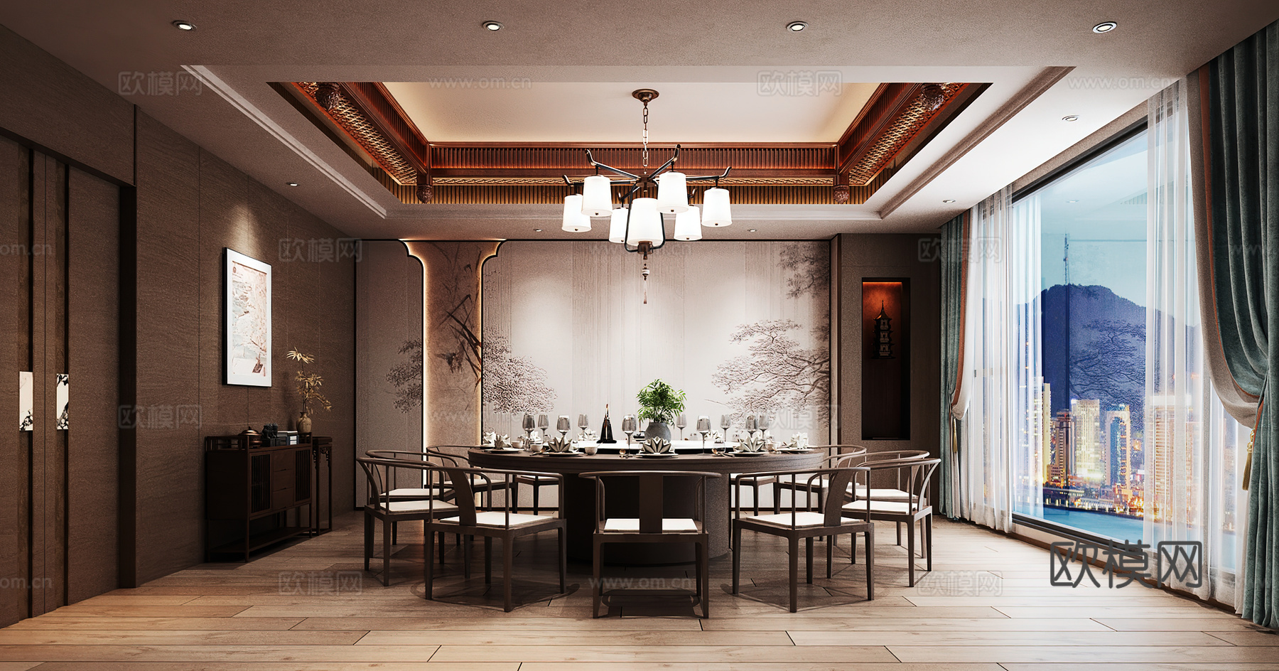 包厢 包间 餐厅包厢 餐饮包间 餐饮包房3d模型