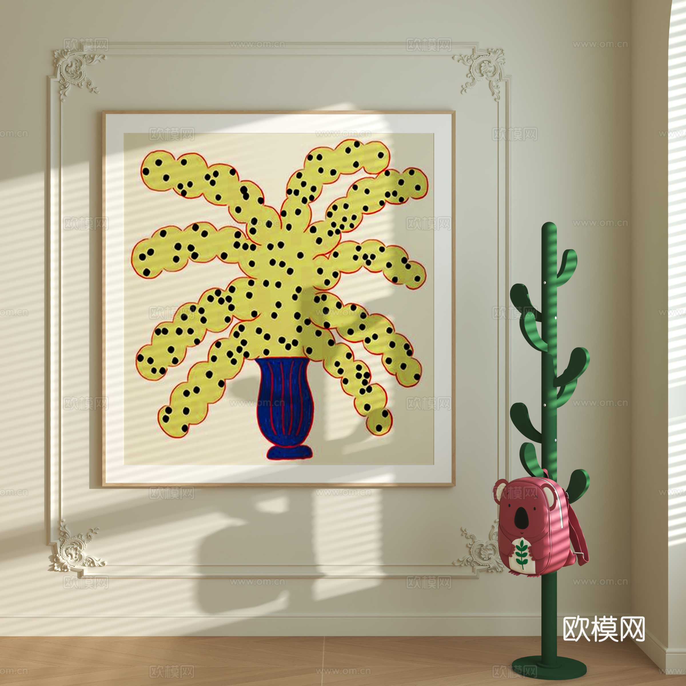 北欧装饰挂画su模型