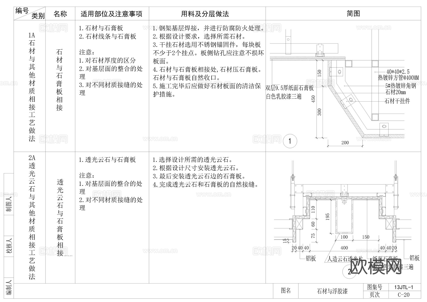顶面CAD节点cad施工图