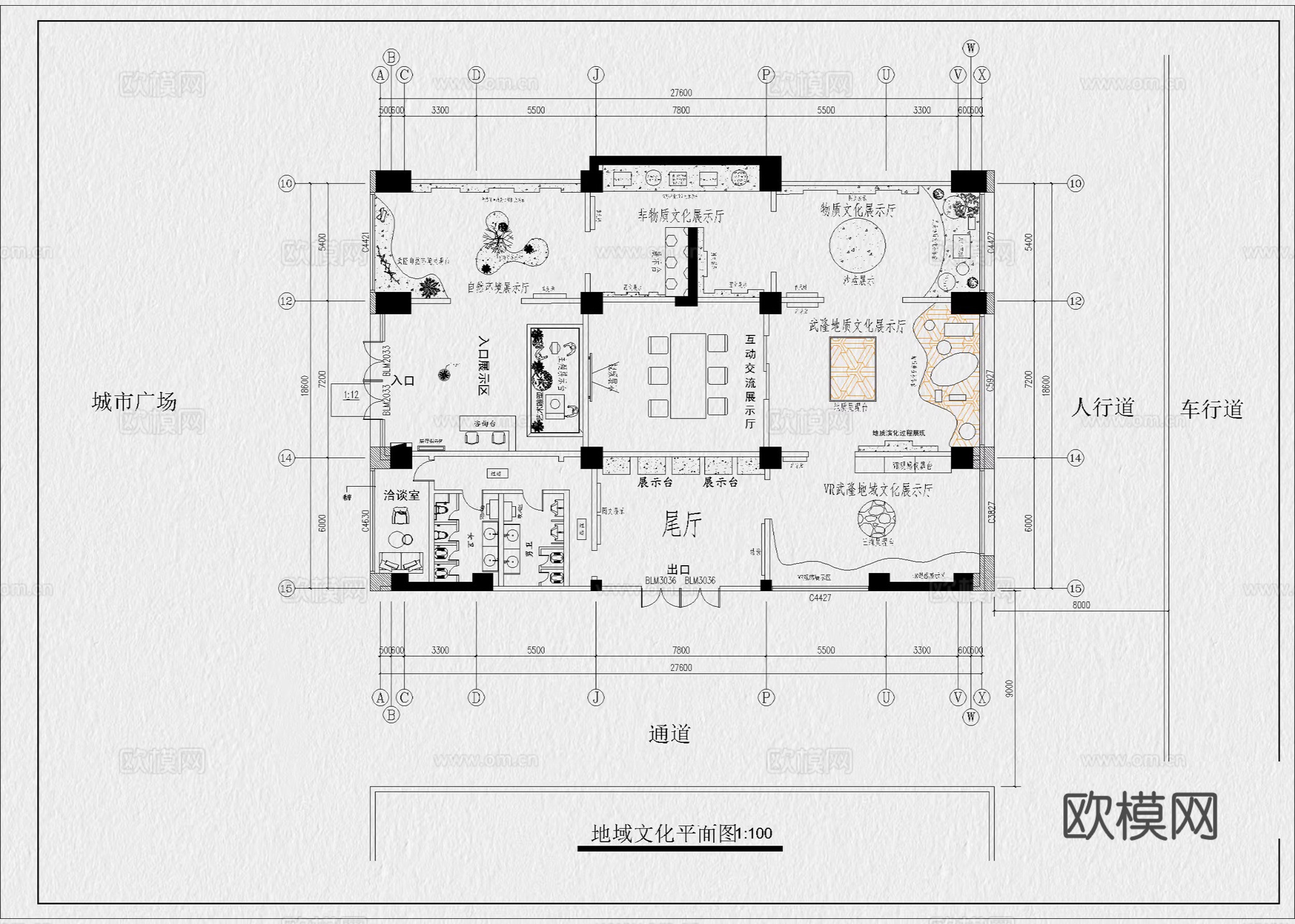 文化展厅 非遗展厅 历史展厅 科技展厅 民俗展厅 博物馆cad施工图