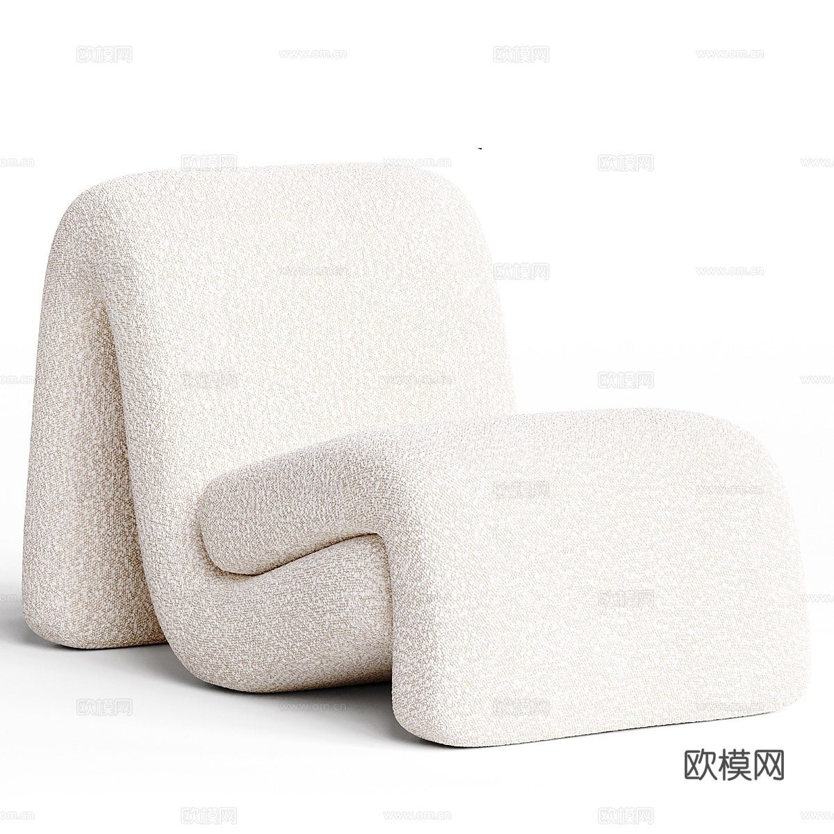 扶手椅曲线3d模型