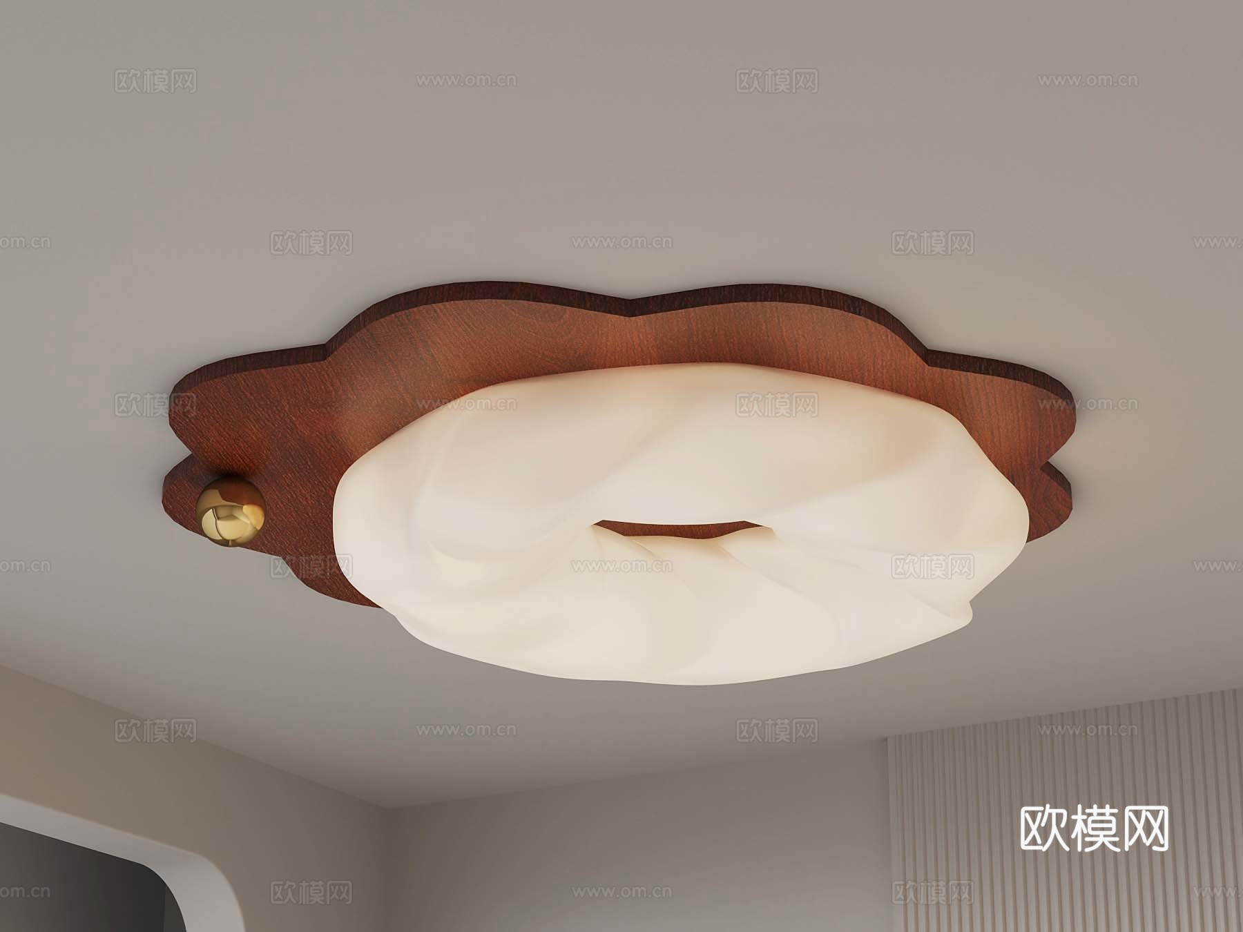 现代奶油风吸顶灯 儿童吸顶灯3d模型