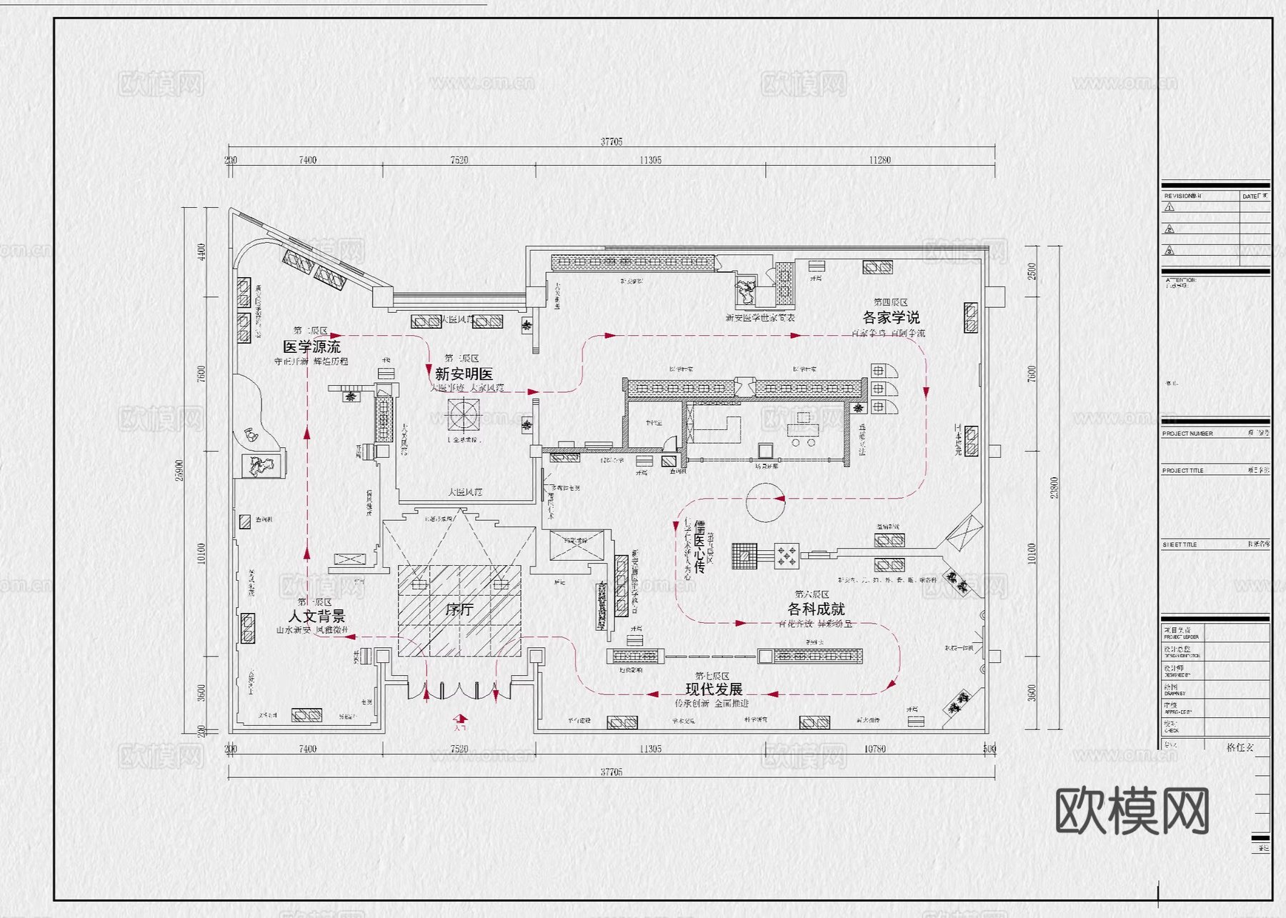 文化展厅 非遗展厅 历史展厅 科技展厅 民俗展厅 博物馆cad施工图