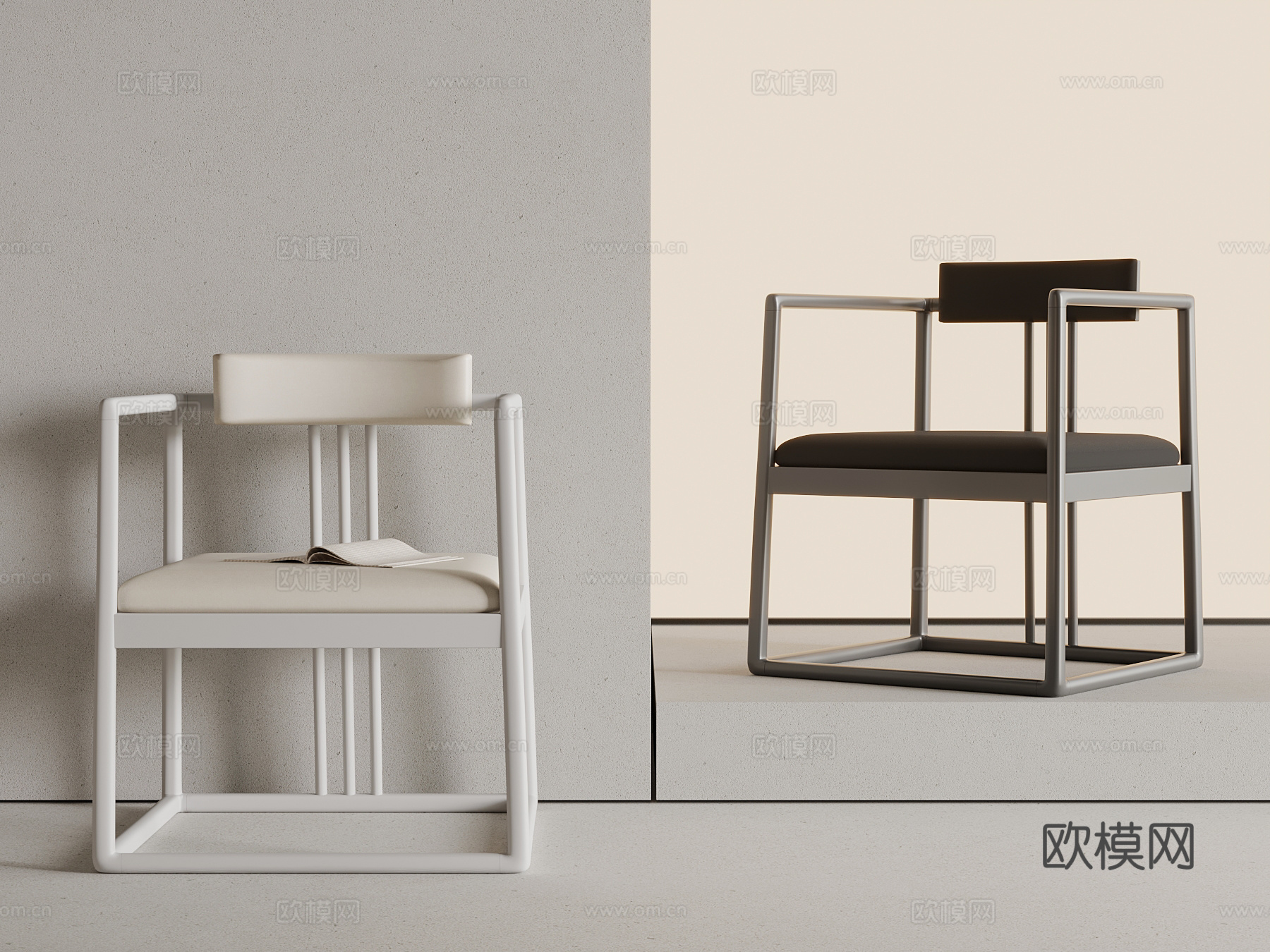 椅子 现代休闲椅3d模型