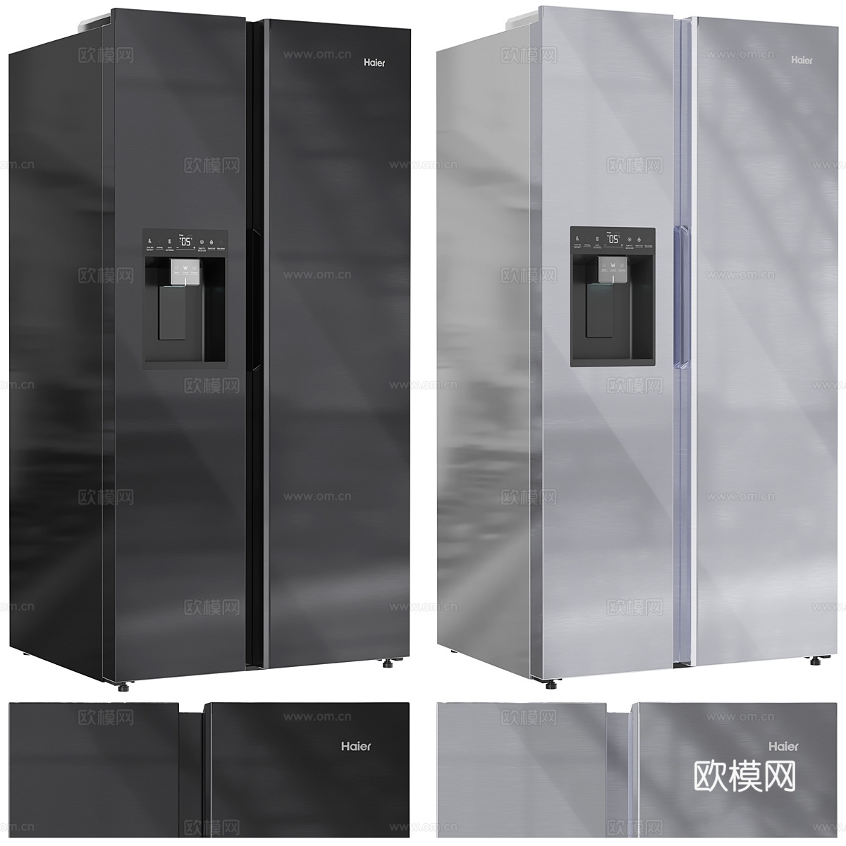 现代厨房电器套装3d模型