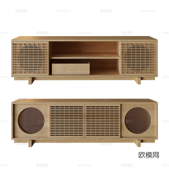 電視柜3d模型下載