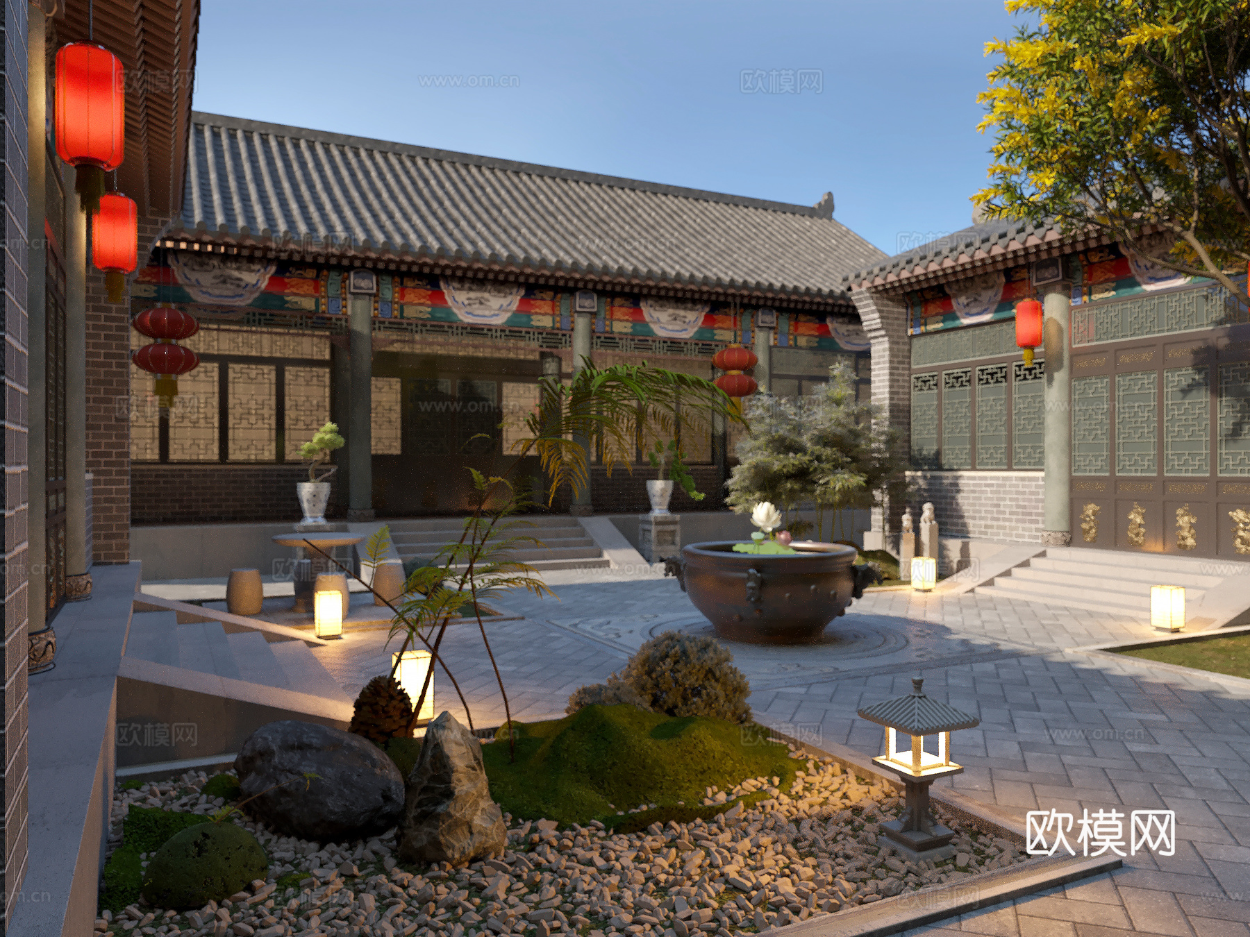 古建 民宿 中式建筑 四合院 东方美学3d模型