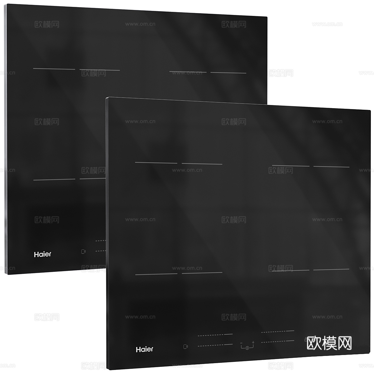 现代厨房电器套装3d模型