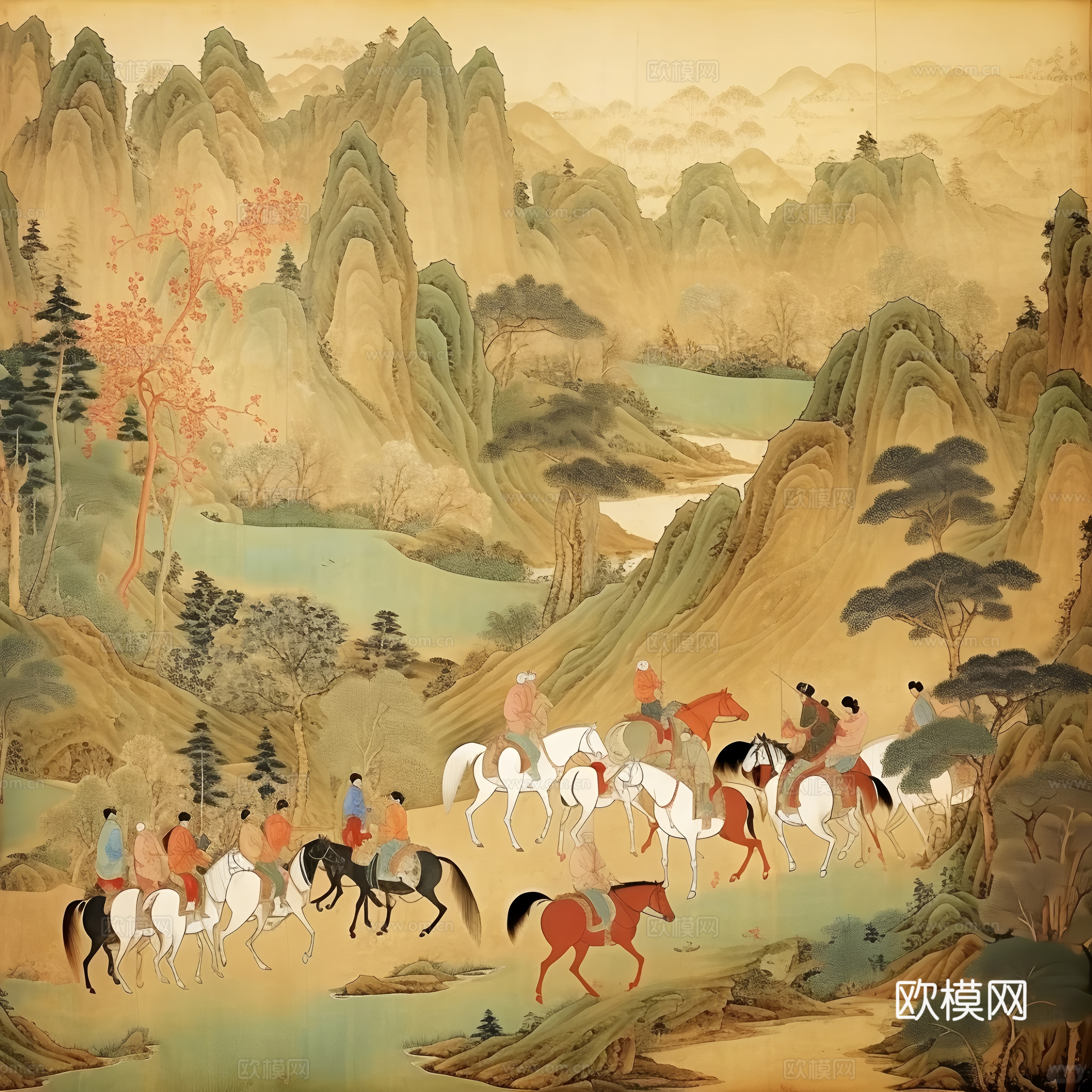 丝绸之路挂画
