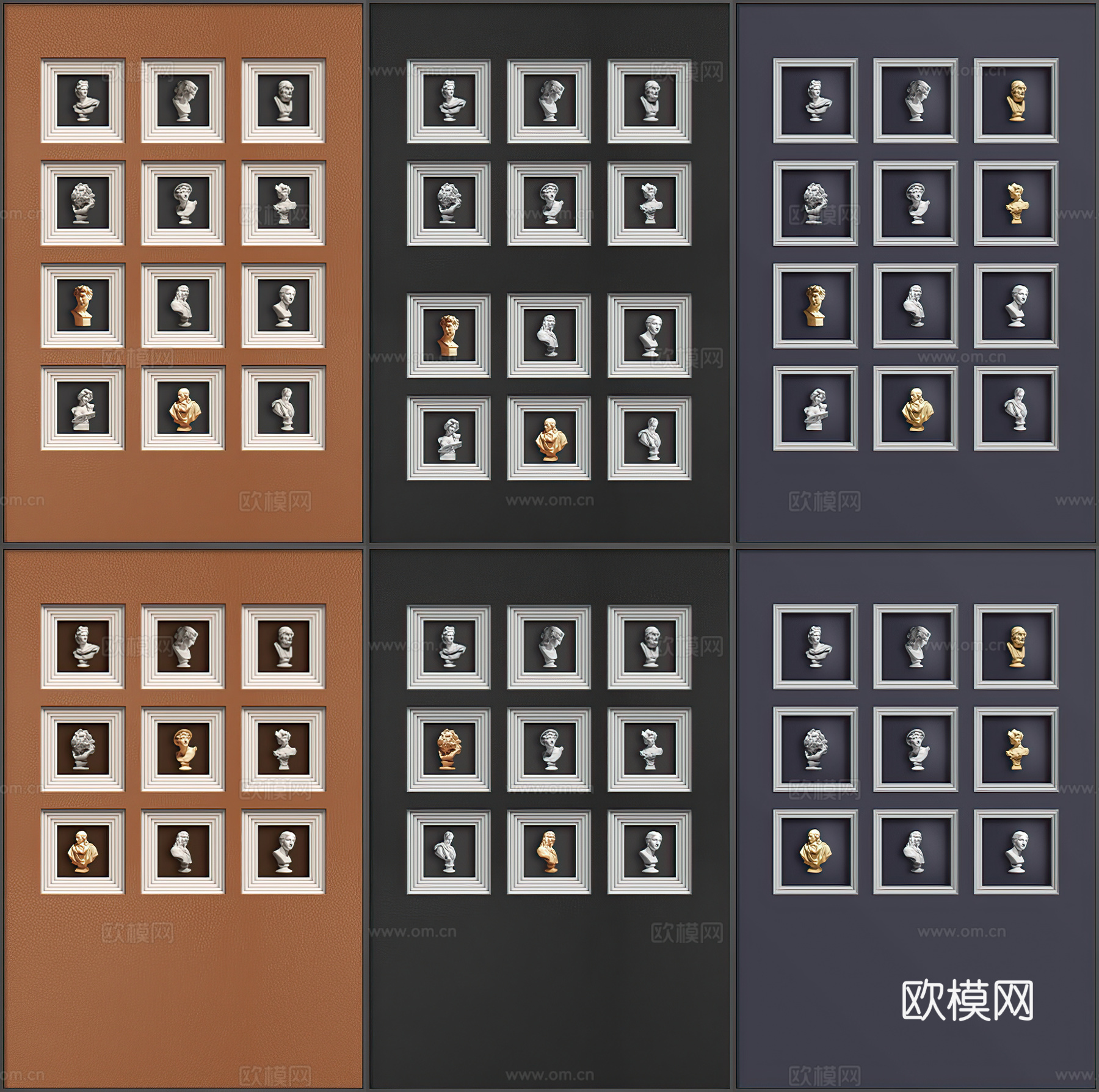 简约雕像装饰画