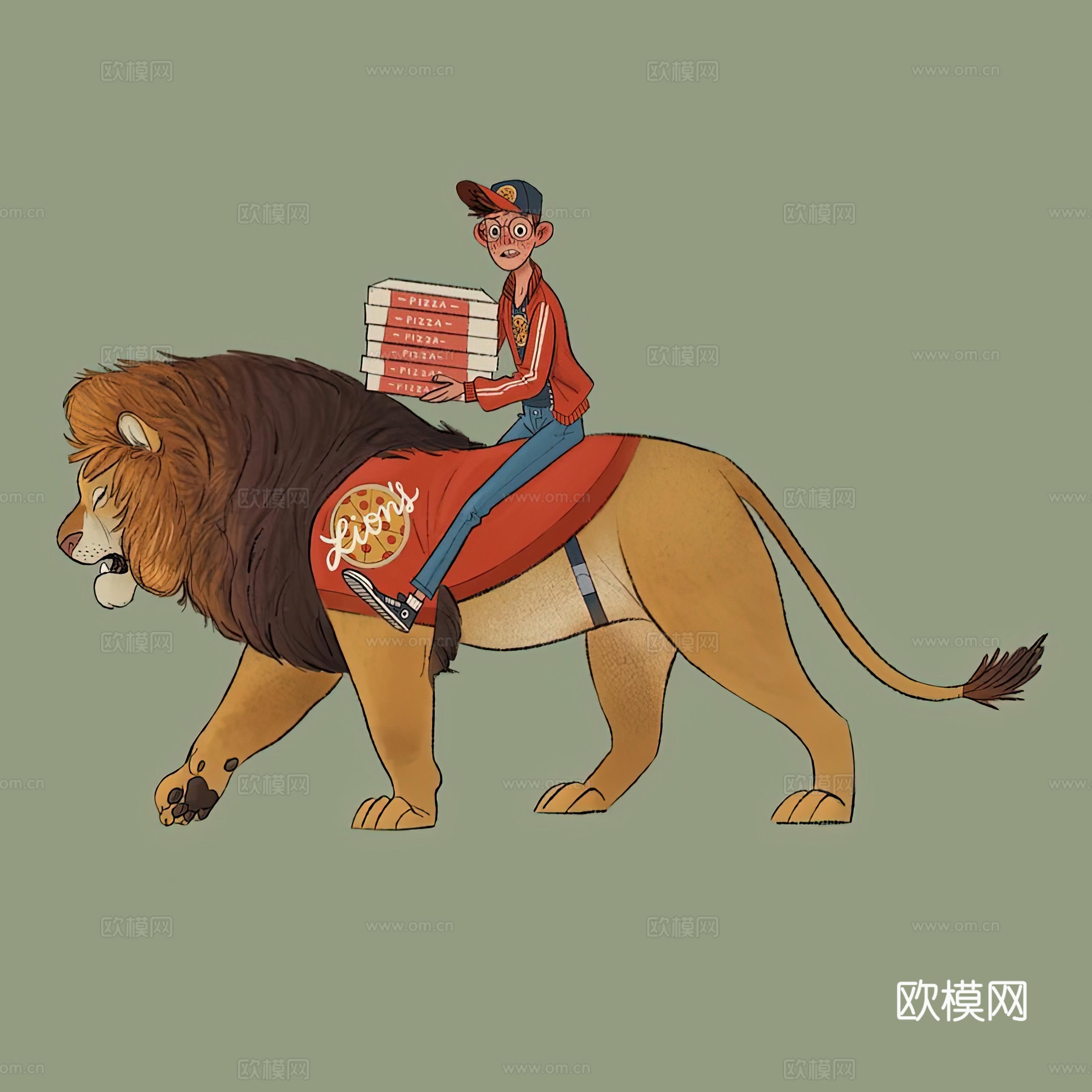 艺术挂画 挂画 装饰画 艺术画 拟人动物下载