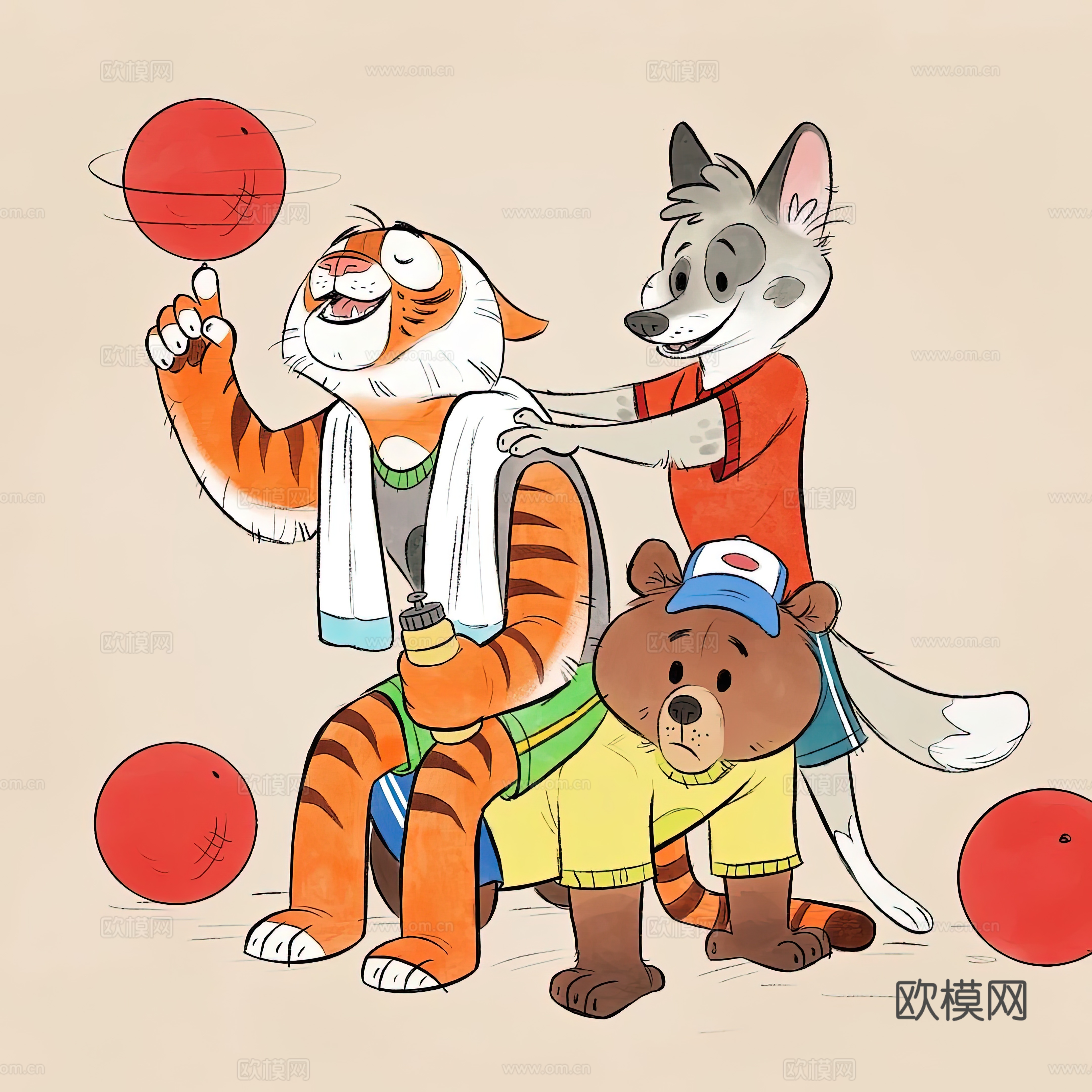 艺术挂画 挂画 装饰画 艺术画 拟人动物下载