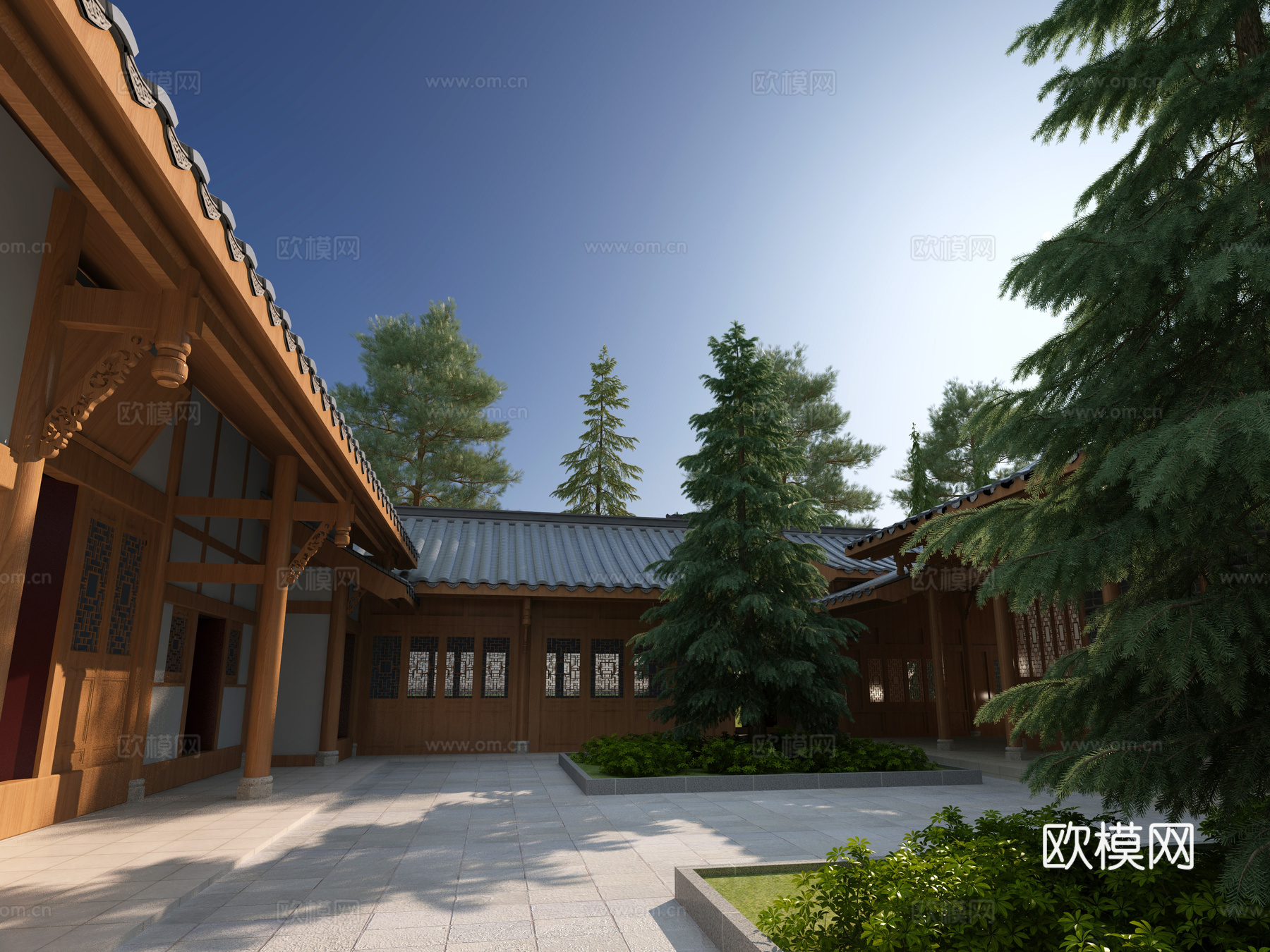 古建 庙宇 祠堂 中式建筑 寺庙3d模型