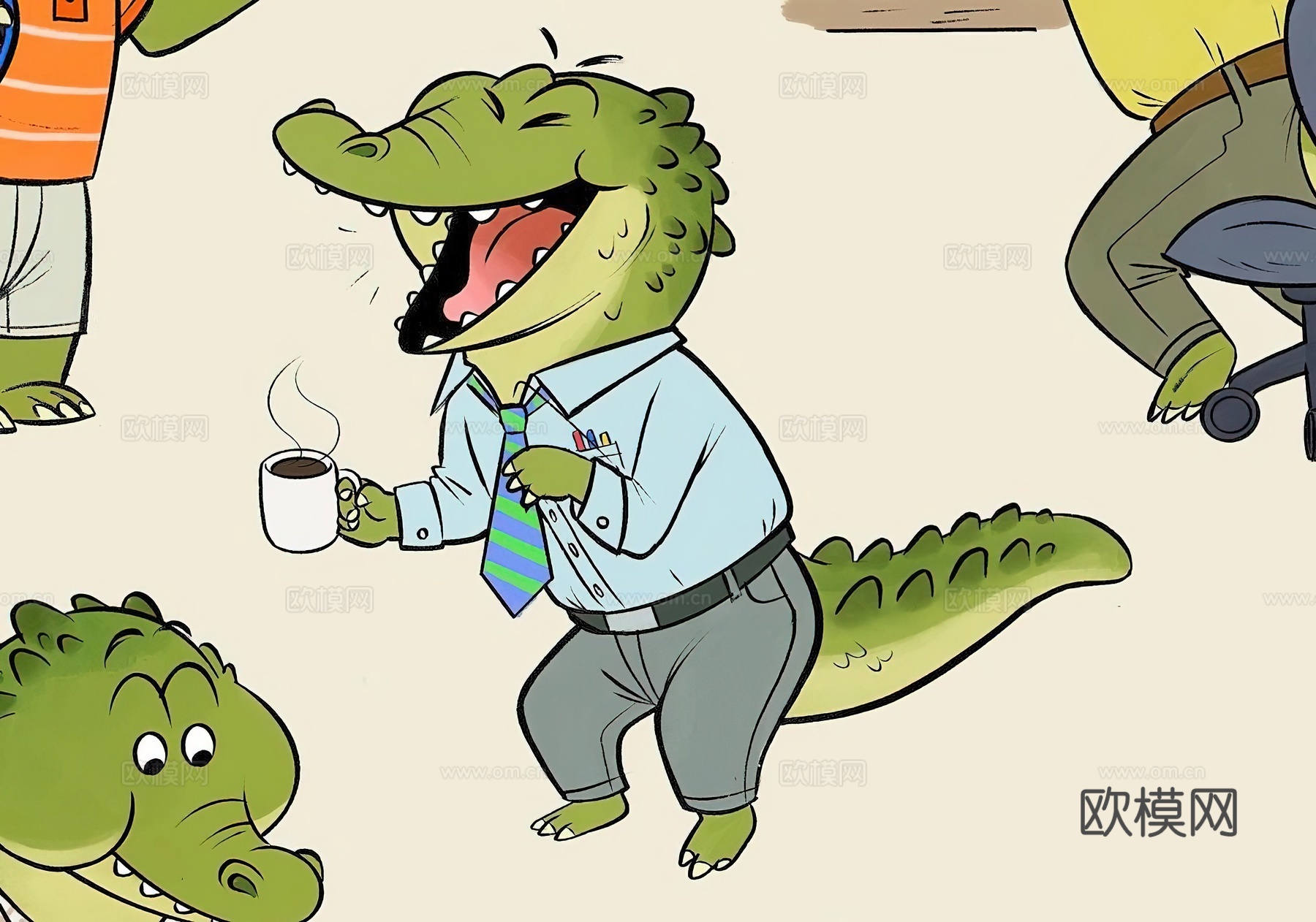 艺术挂画 挂画 装饰画 艺术画 拟人动物下载