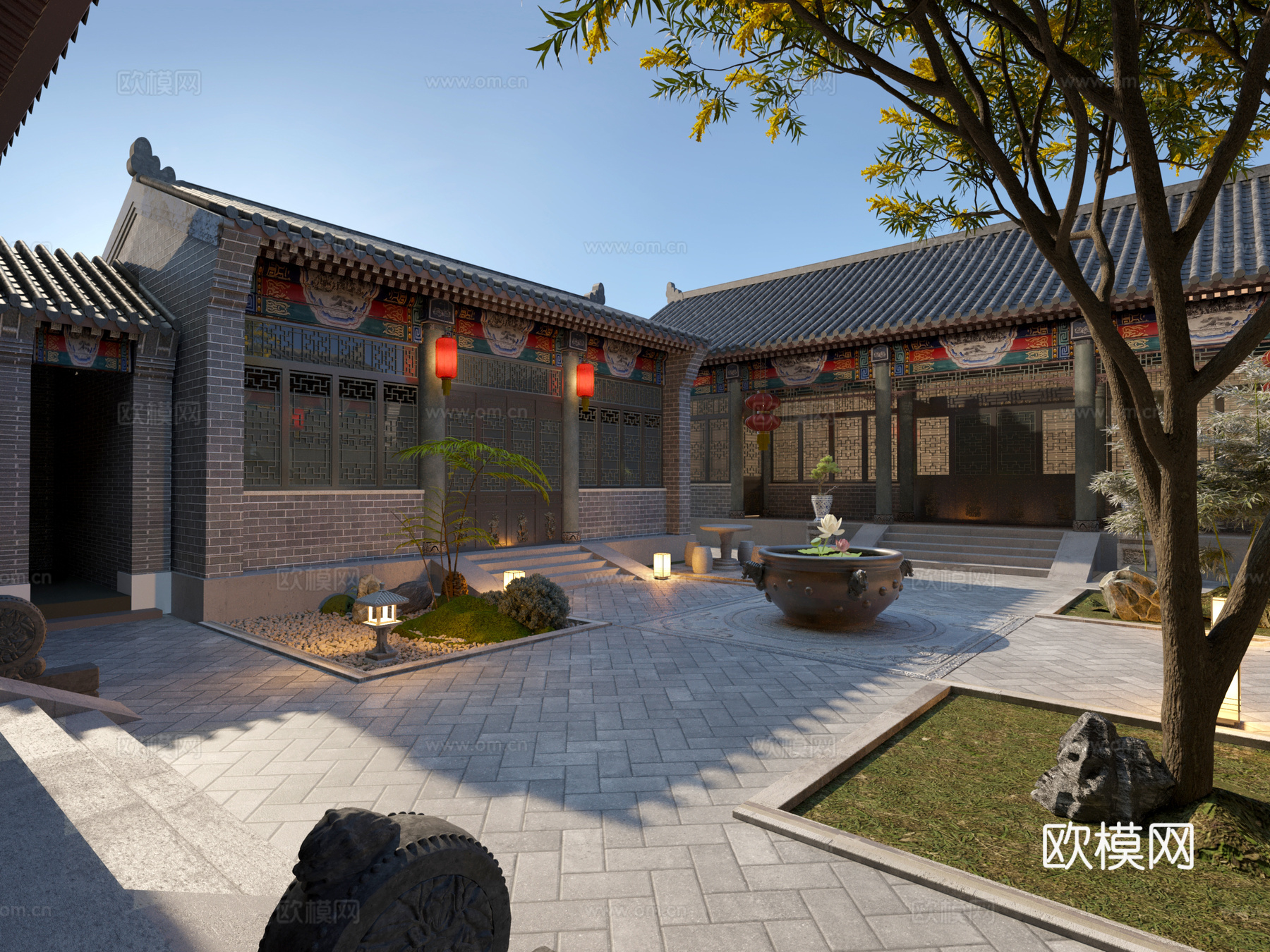 古建 民宿 中式建筑 四合院 东方美学3d模型