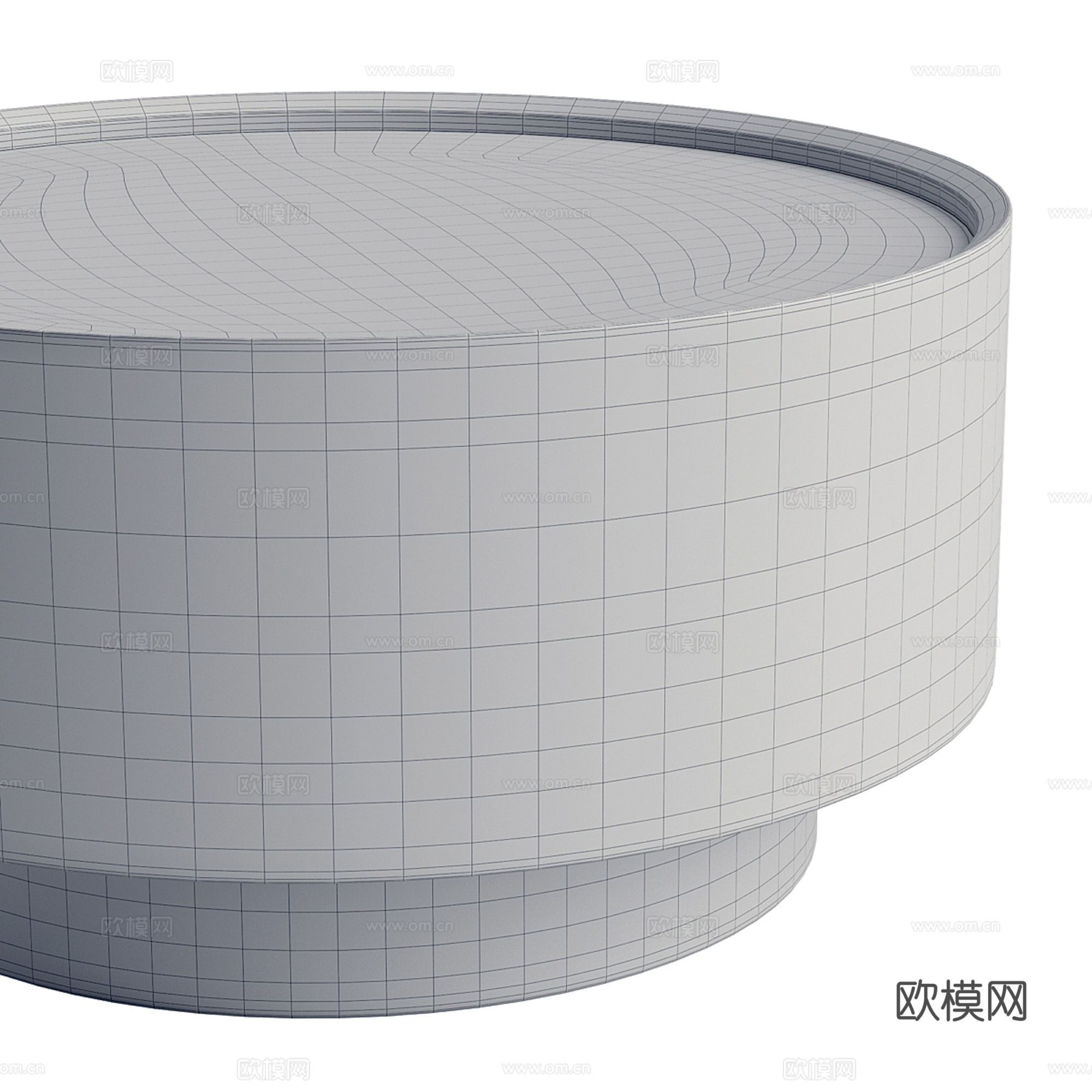 轻奢圆形茶几3d模型