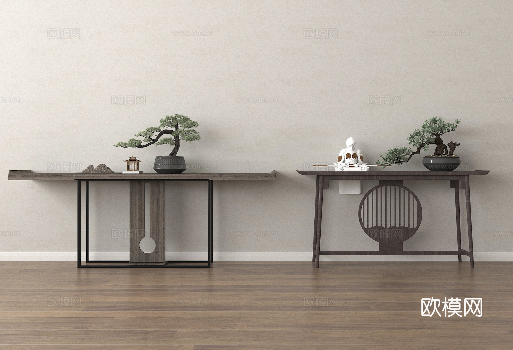 端景台 端景条案3d模型