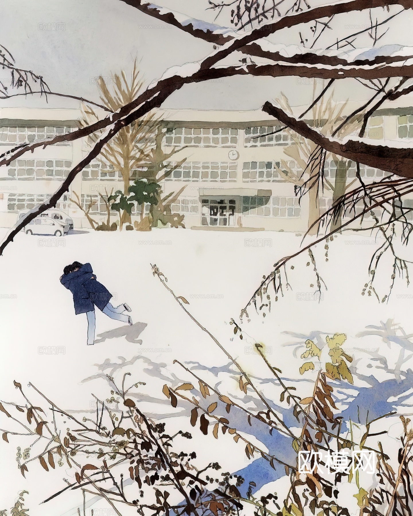 艺术挂画 挂画 装饰画 艺术画水彩插画