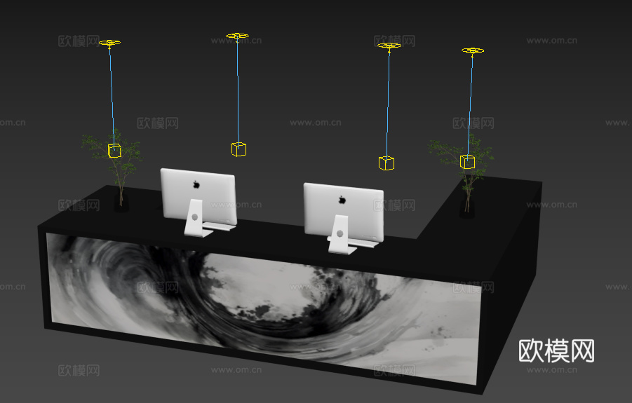 灯膜前台3d模型