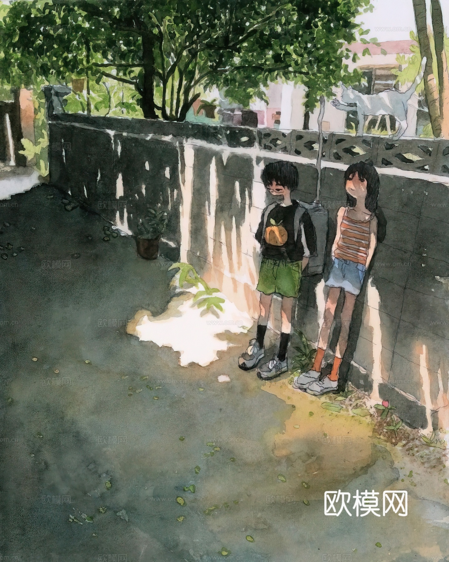 艺术挂画 挂画 装饰画 艺术画水彩插画