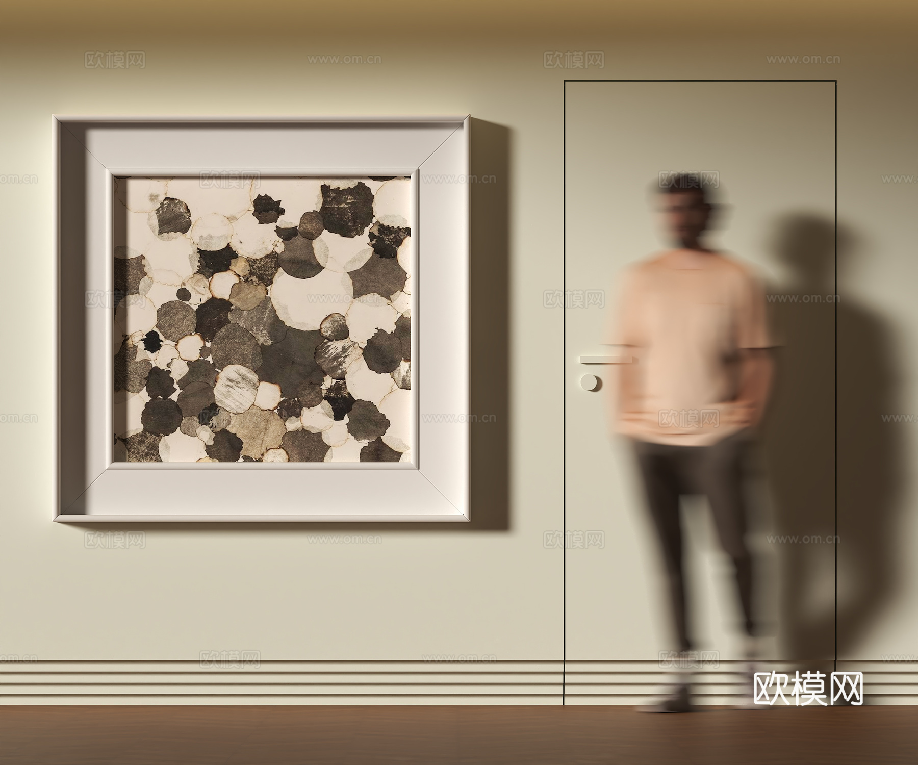 现代装饰挂画su模型